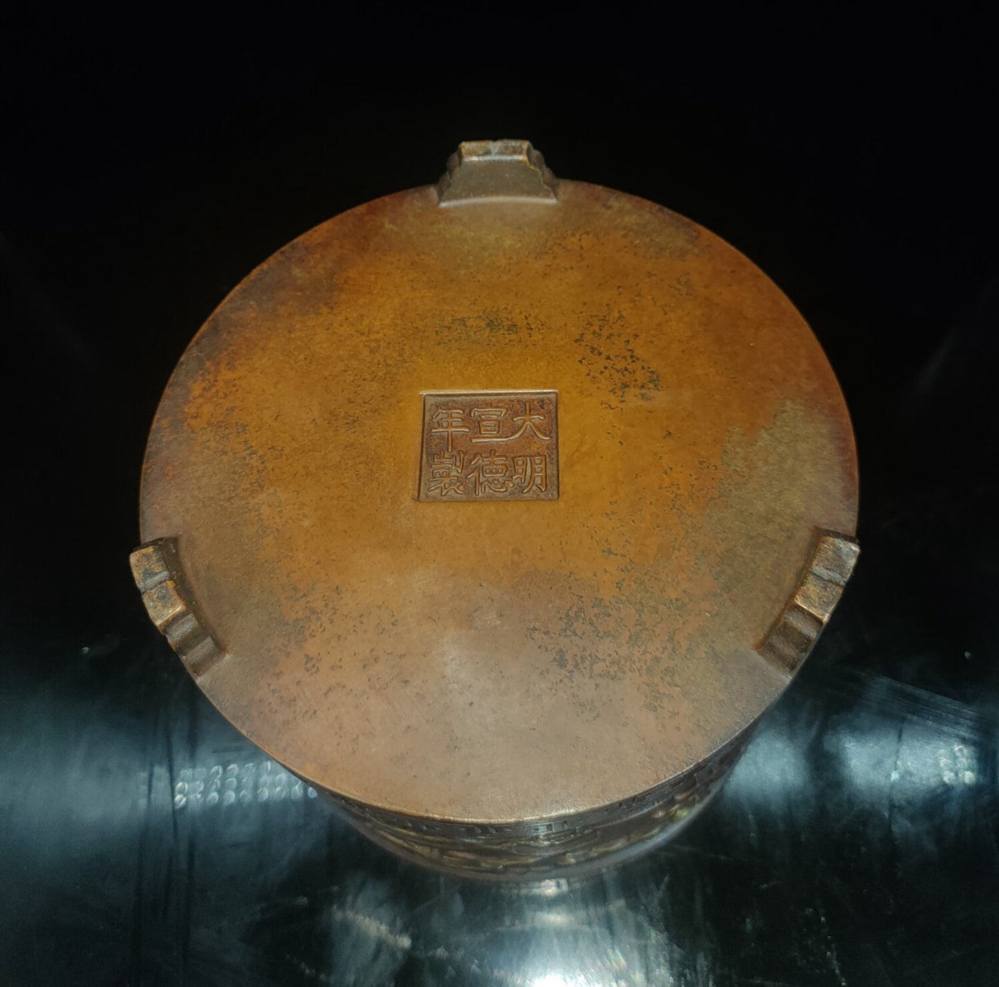 Chinese antique pure copper incense burner