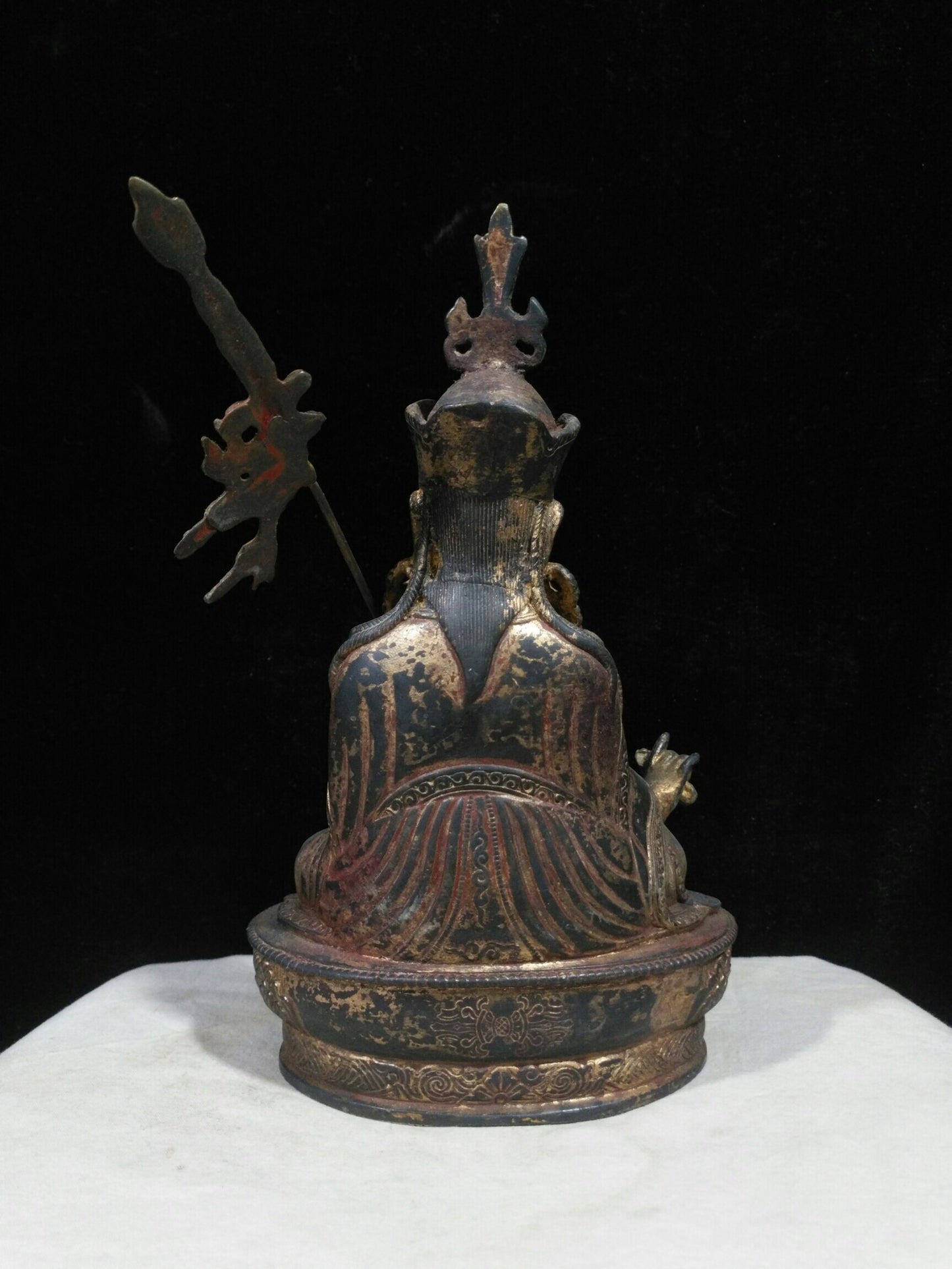 Chinese antique pure copper "Lotus Life Master"