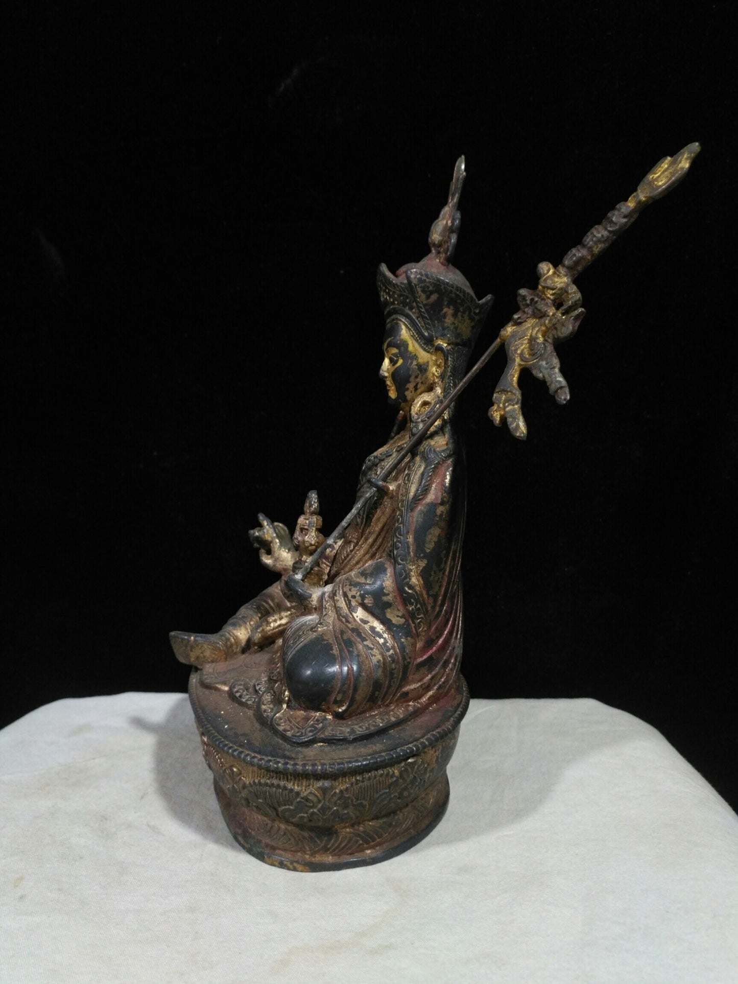 Chinese antique pure copper "Lotus Life Master"