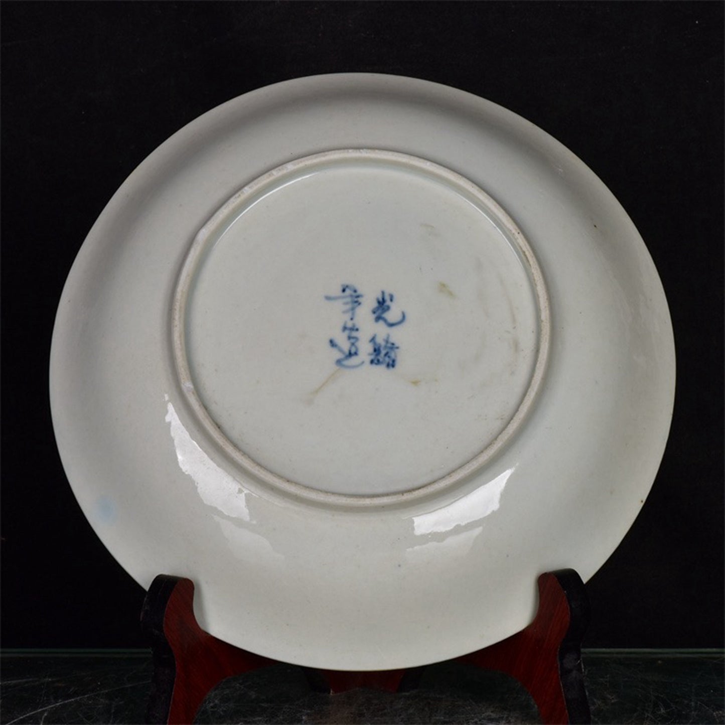 Chinese Antique Colorful Mandarin Duck Play with Water Pattern Shang Pan