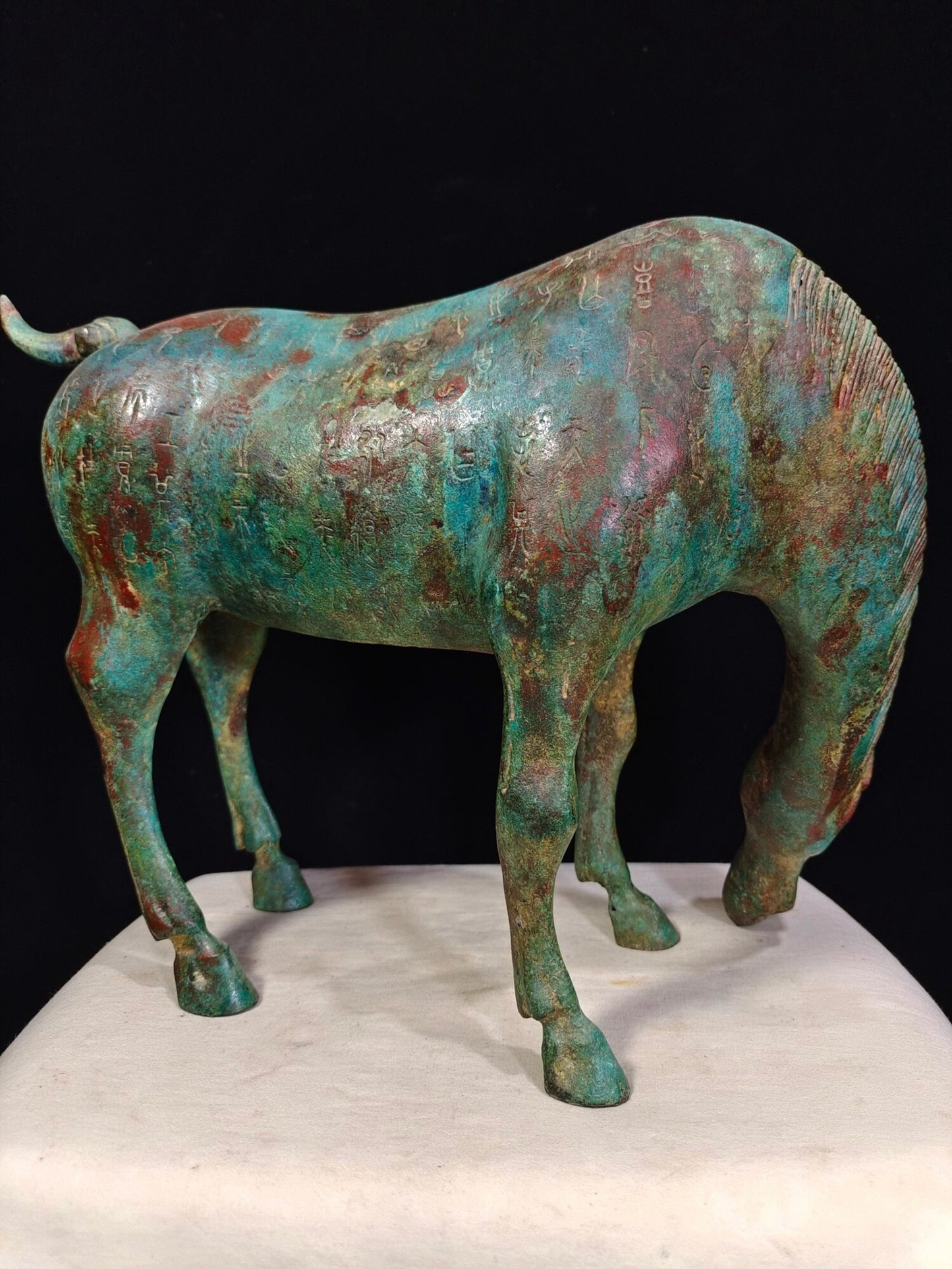 Chinese antique bronze "Drinking Horse"