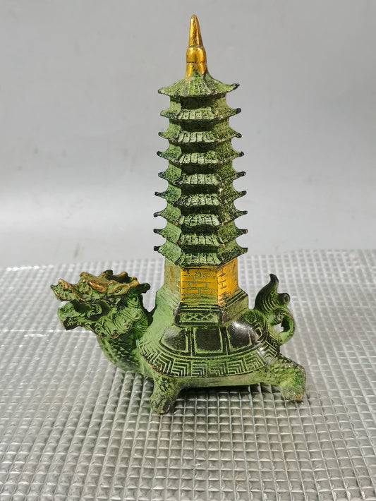 Copper Dragon Turtle Wenchang Pagoda
