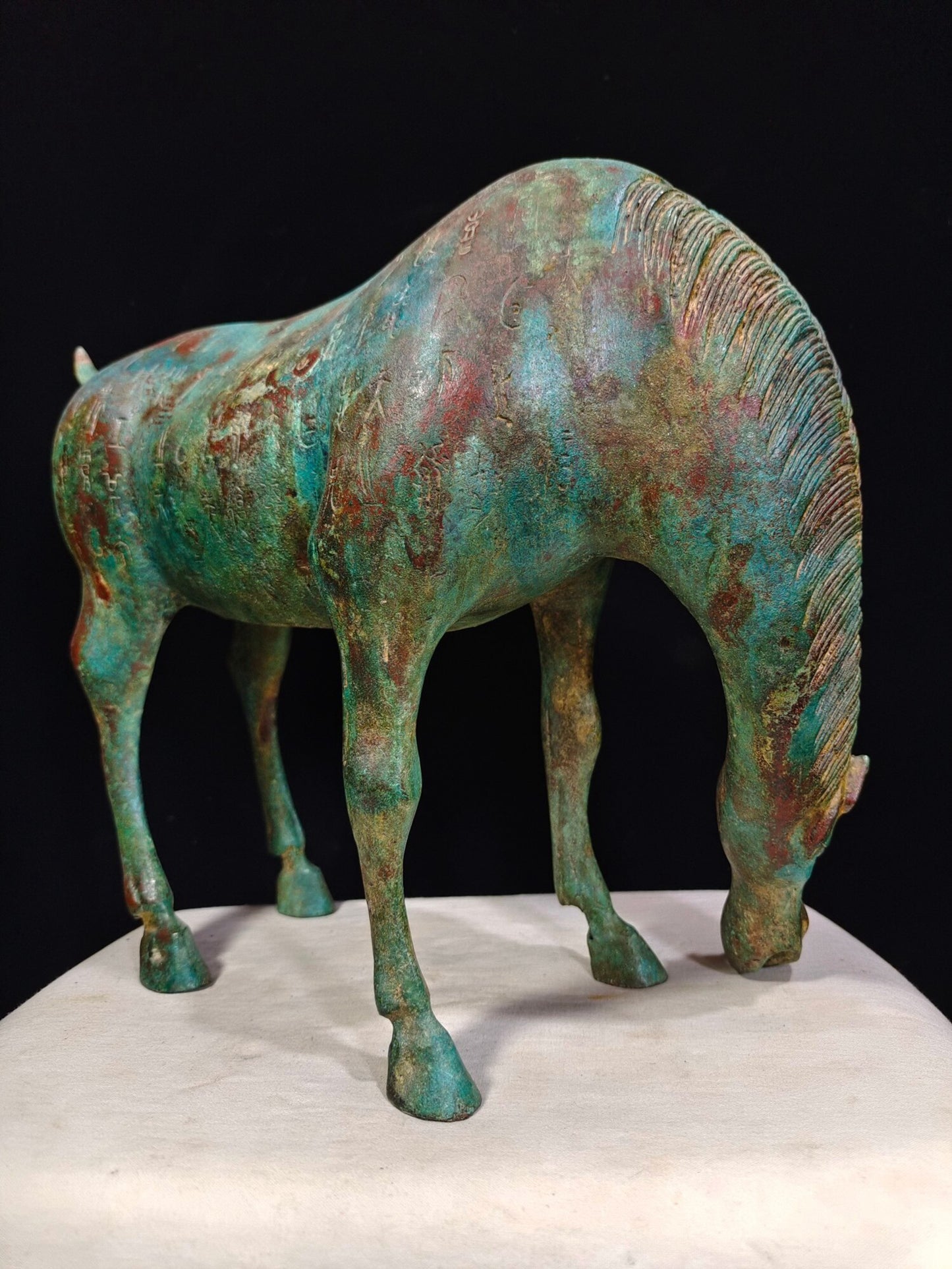 Chinese antique bronze "Drinking Horse"