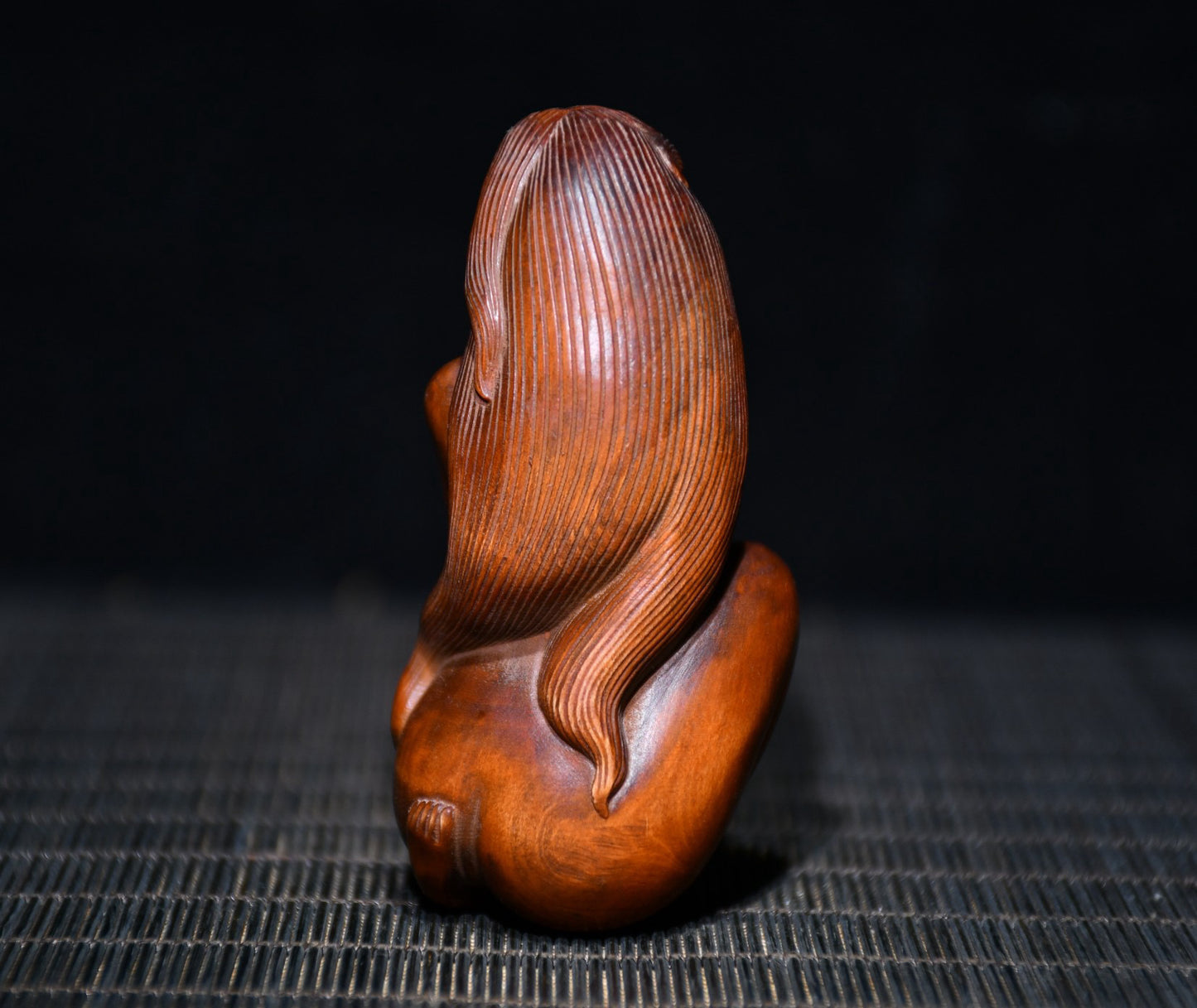 Huang Yang wood finely carved female statues