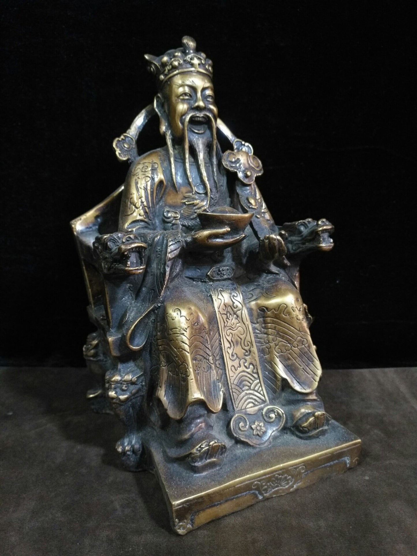 Chinese antique pure copper "God of Wealth"