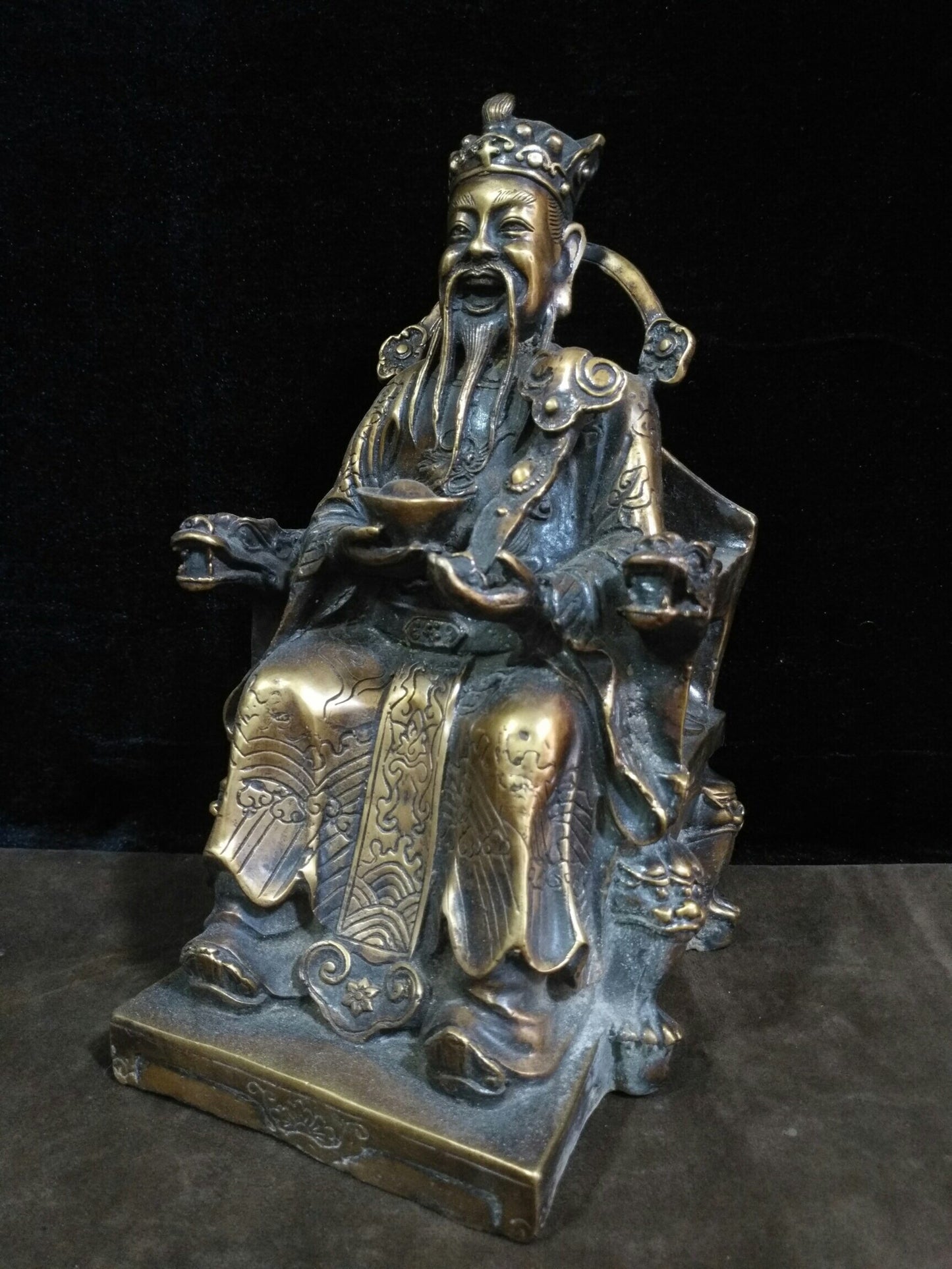 Chinese antique pure copper "God of Wealth"