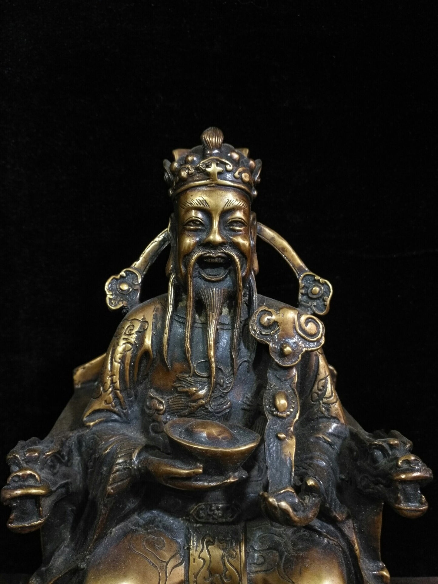 Chinese antique pure copper "God of Wealth"
