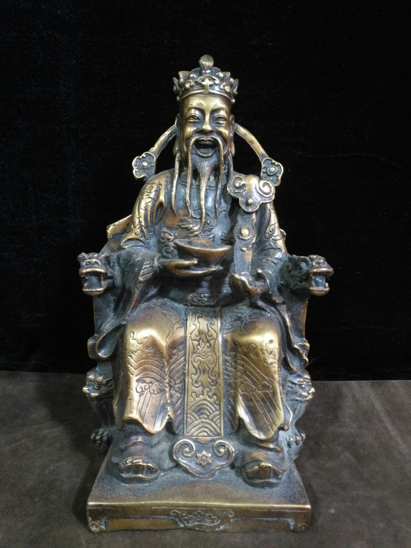 Chinese antique pure copper "God of Wealth"
