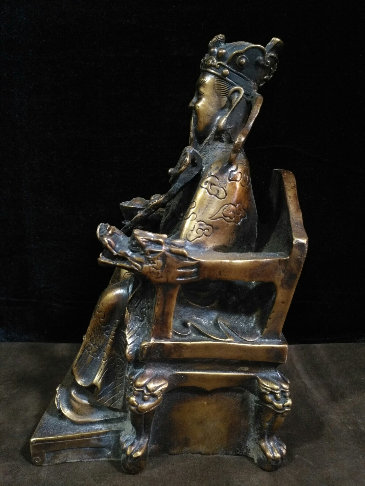 Chinese antique pure copper "God of Wealth"