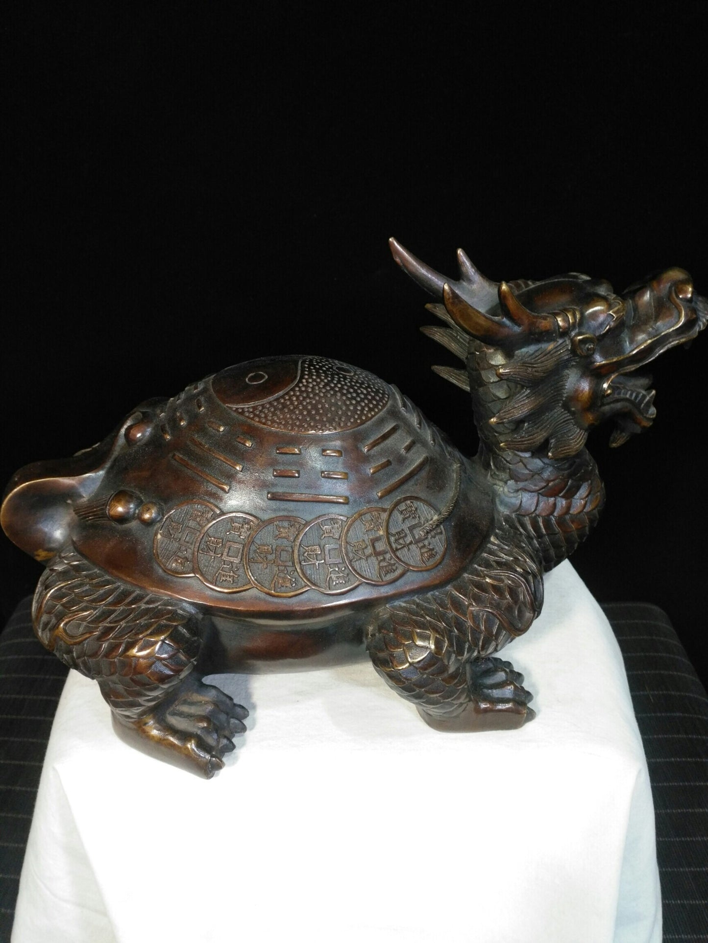 Chinese antique pure copper "Dragon Turtle"