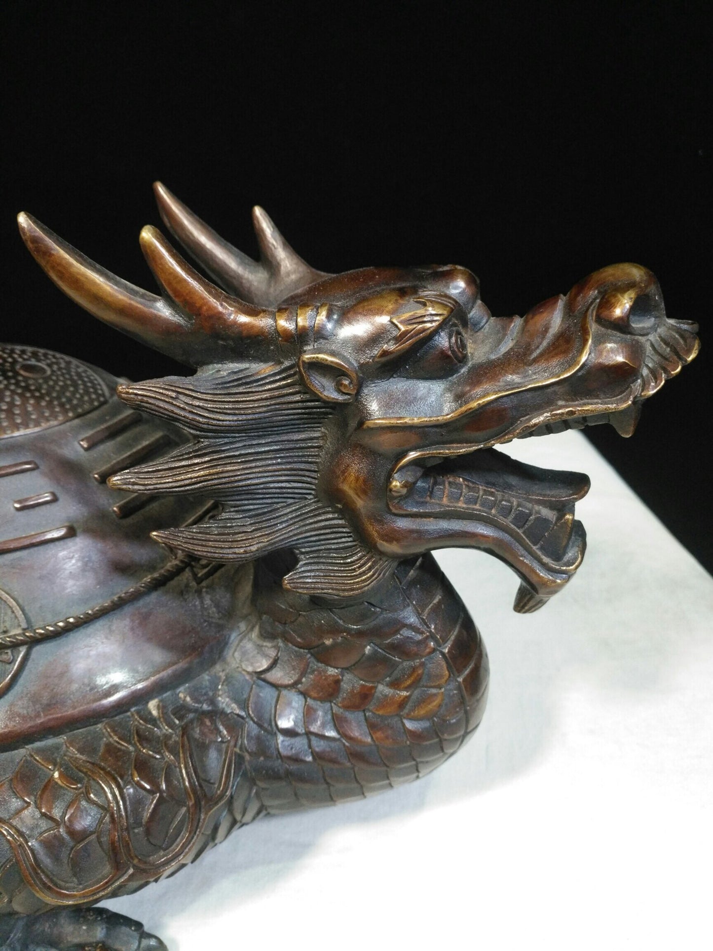 Chinese antique pure copper "Dragon Turtle"