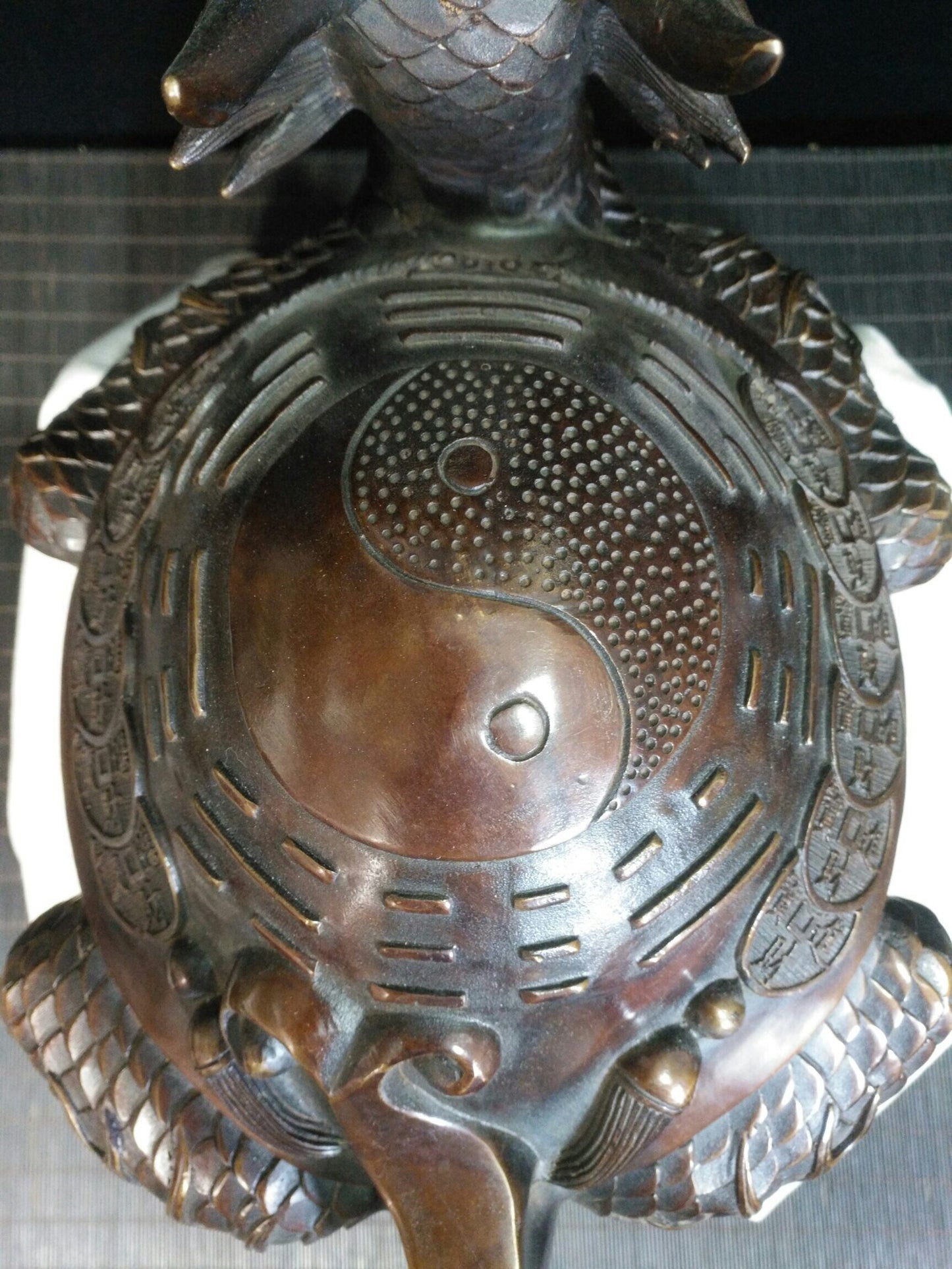Chinese antique pure copper "Dragon Turtle"