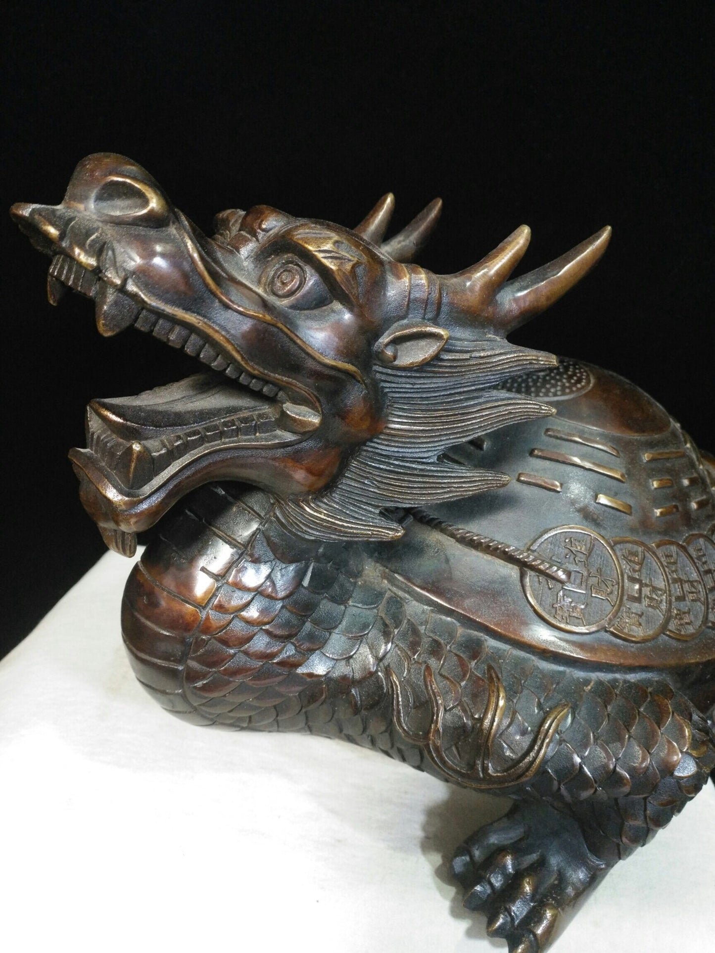 Chinese antique pure copper "Dragon Turtle"