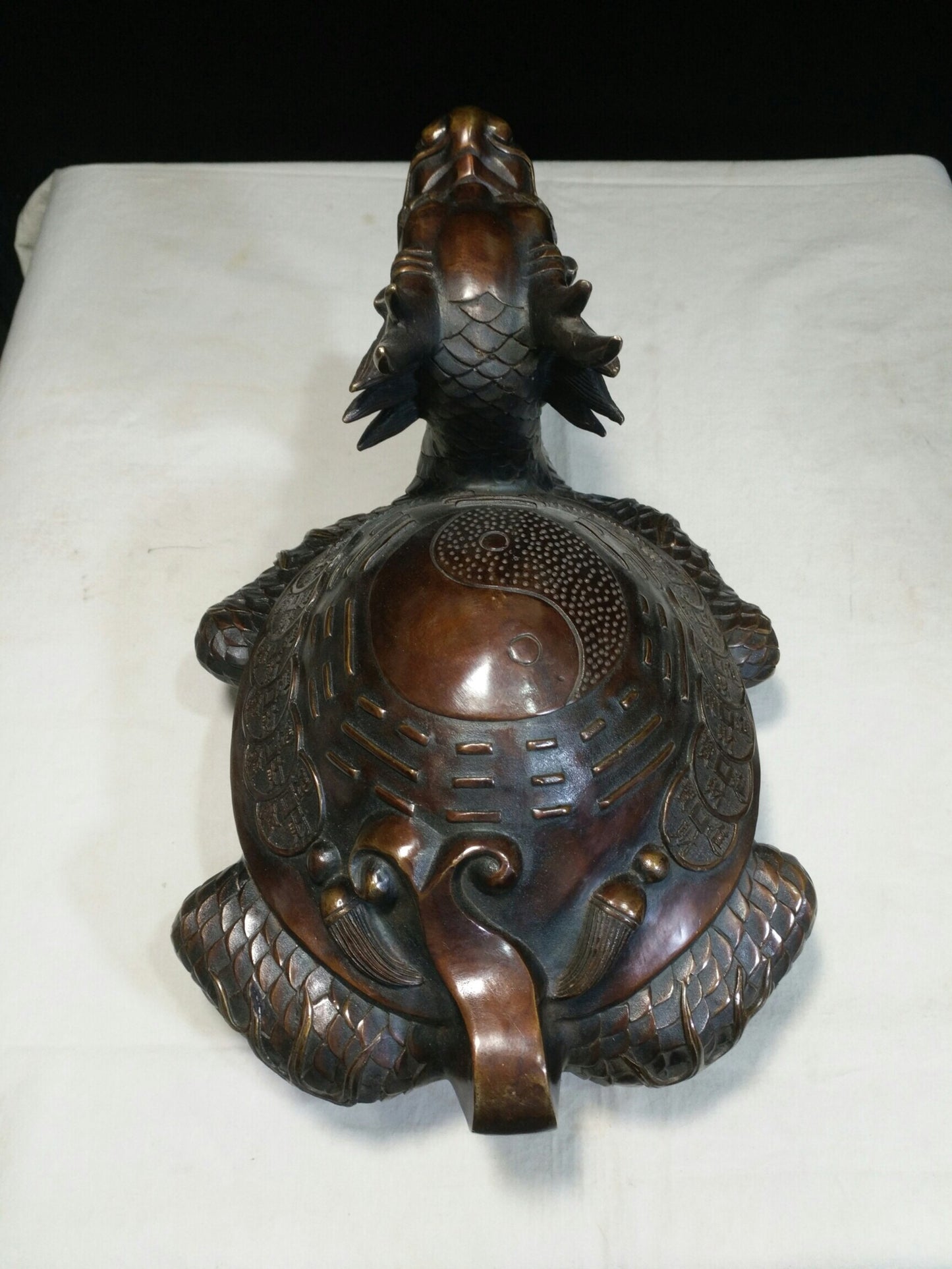 Chinese antique pure copper "Dragon Turtle"