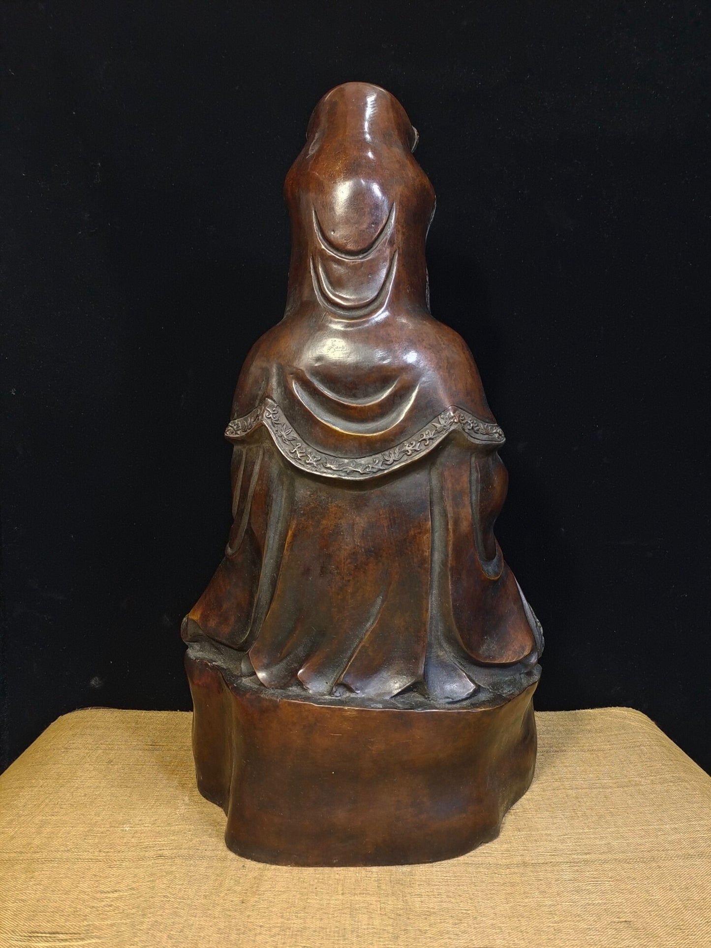 Chinese antique pure copper "Pure Bottle Guanyin Bodhisattva"