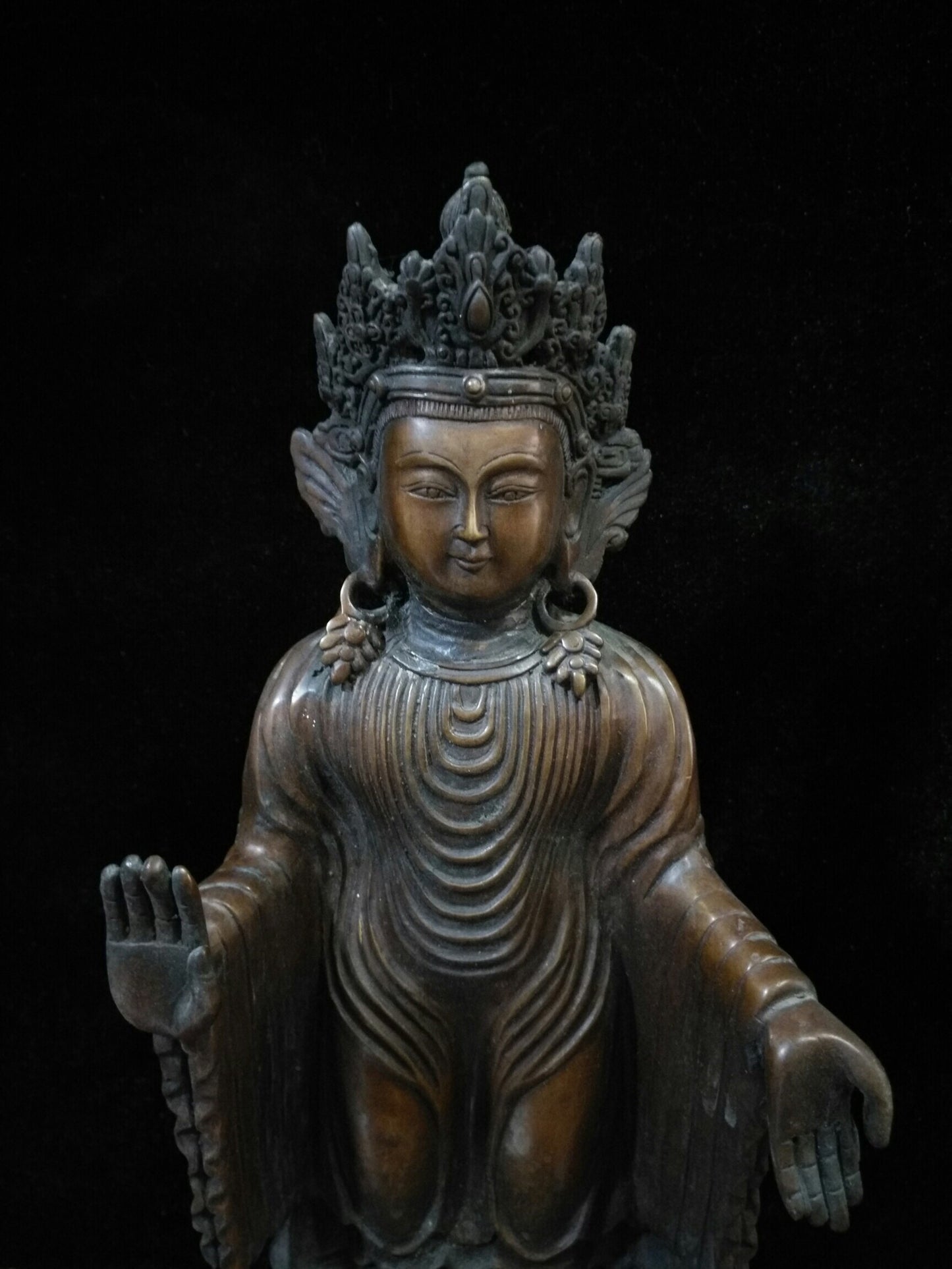 Chinese antique pure copper "Guanyin Bodhisattva"