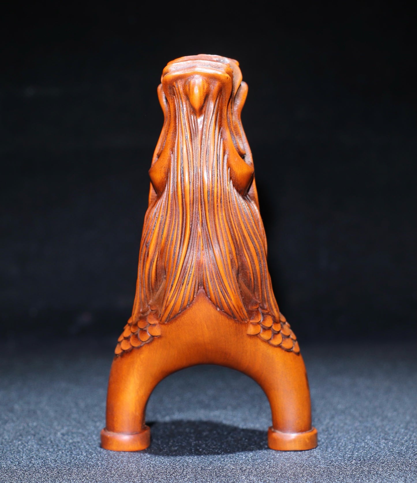 Huangyang wood precision carving dragon head slingshot
