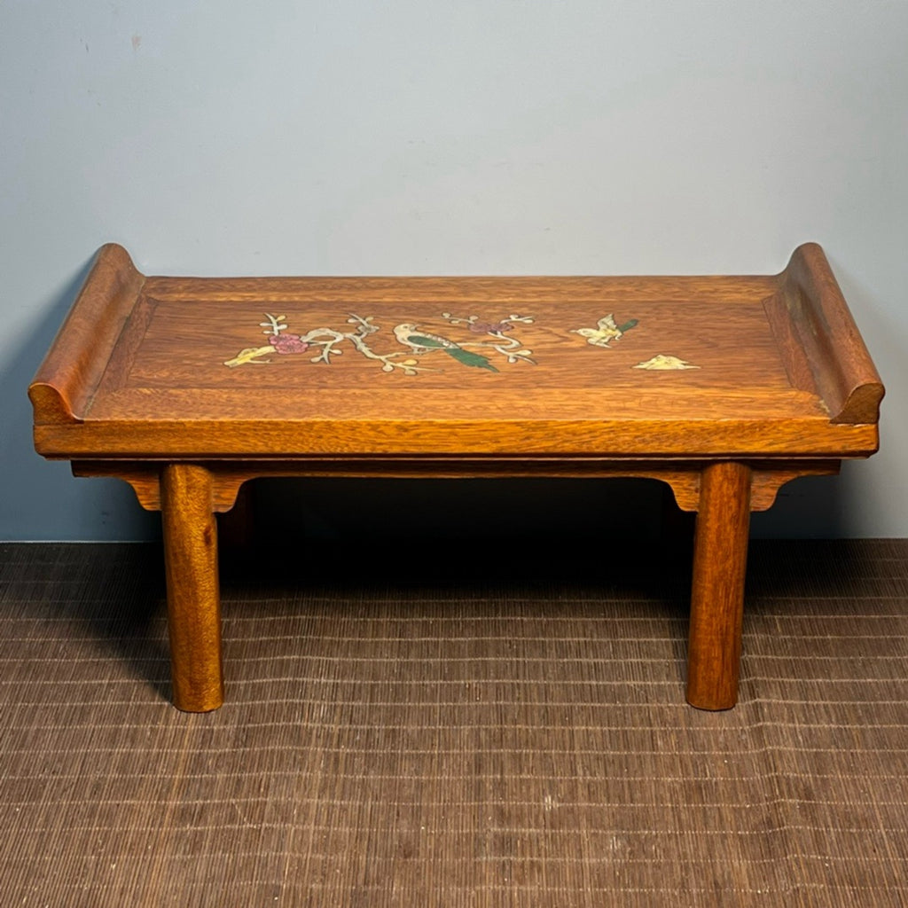 Carved rosewood offering table