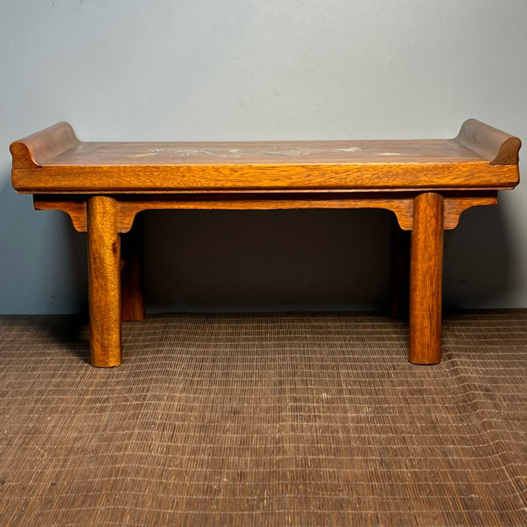 Carved rosewood offering table