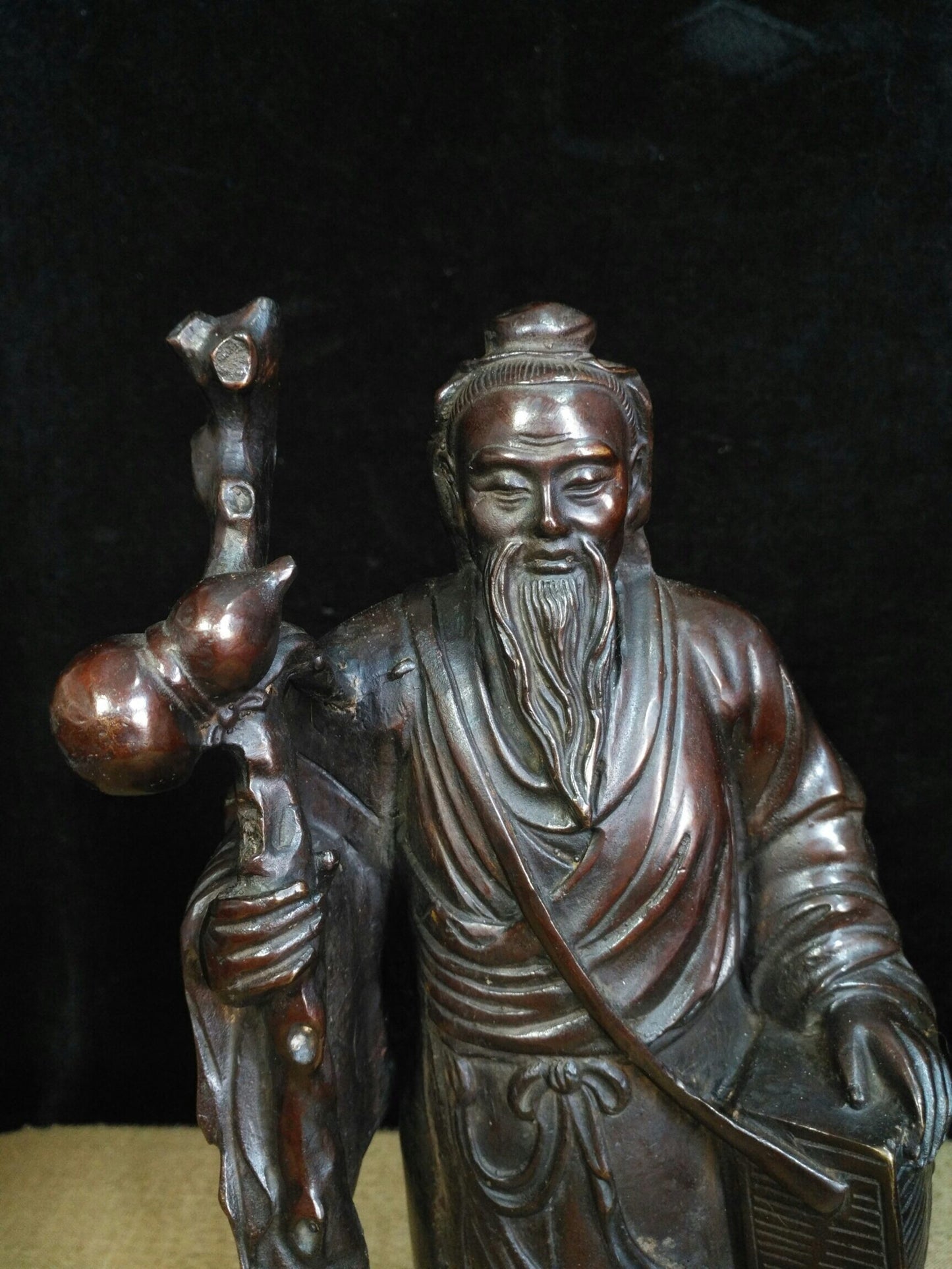 Chinese Antique Pure Copper Divine Doctor Hua Tuo