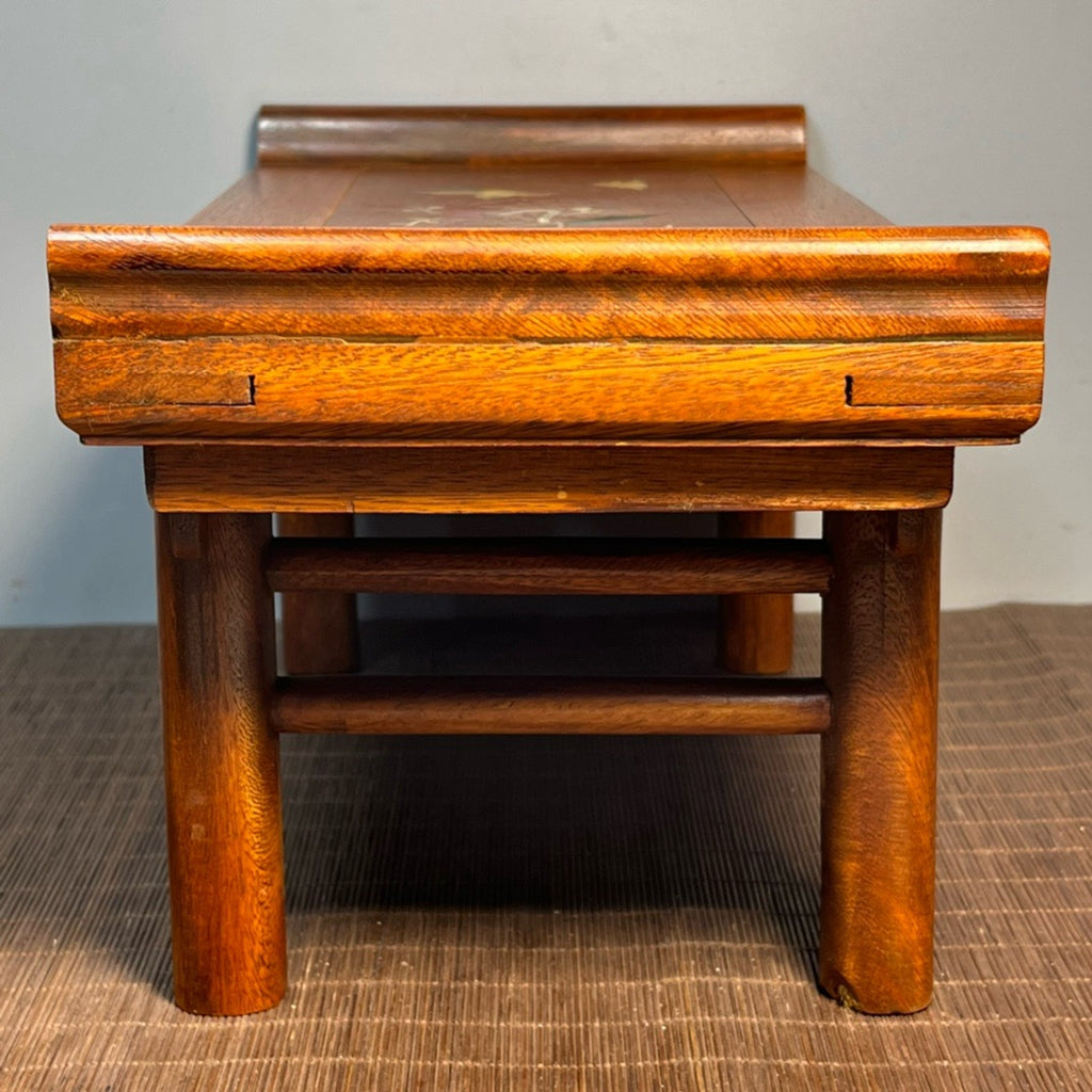 Carved rosewood offering table