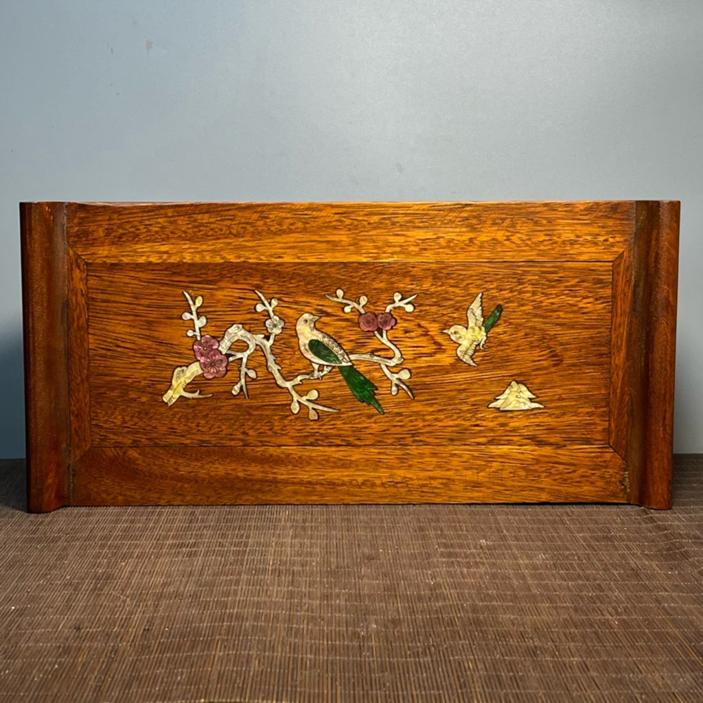 Carved rosewood offering table