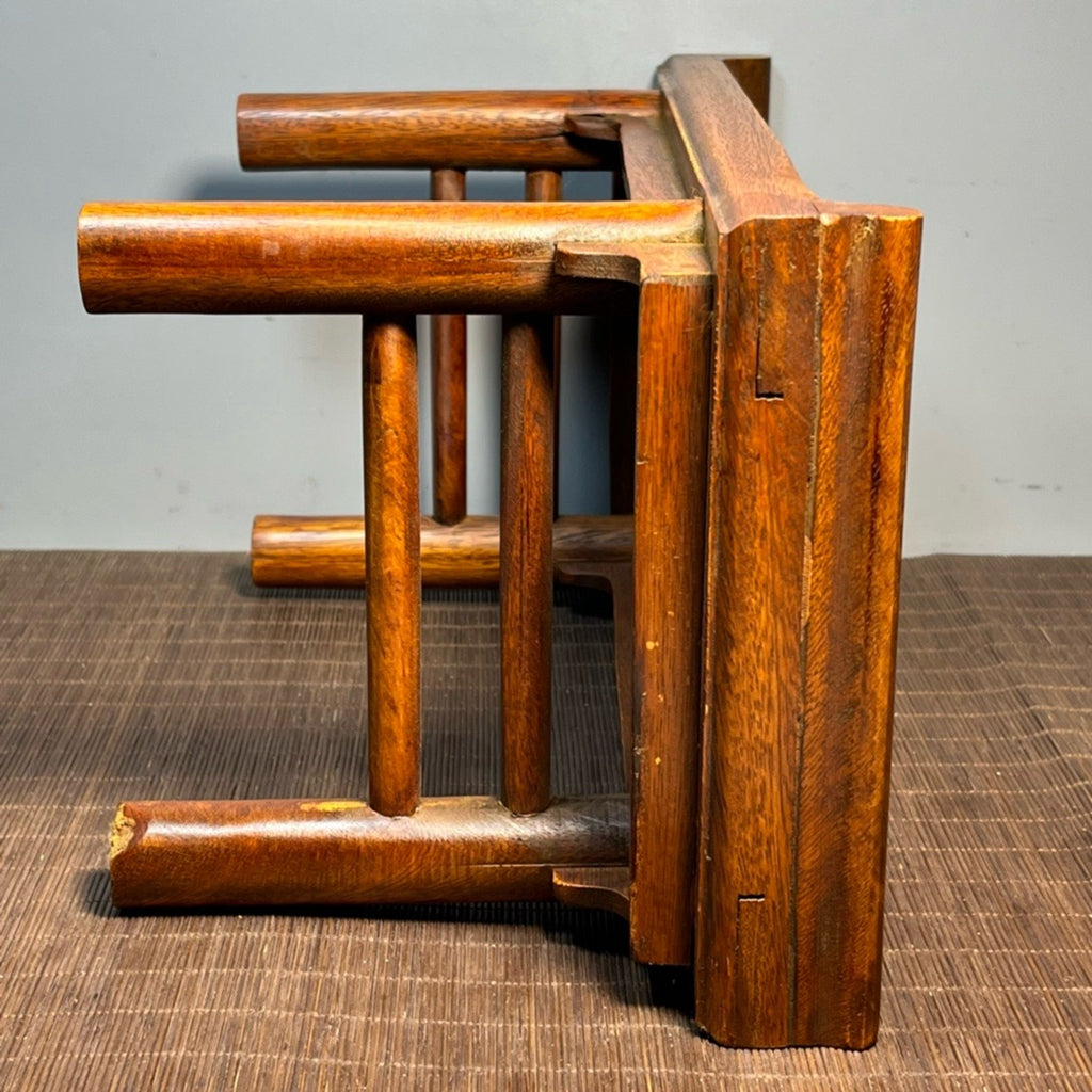 Carved rosewood offering table