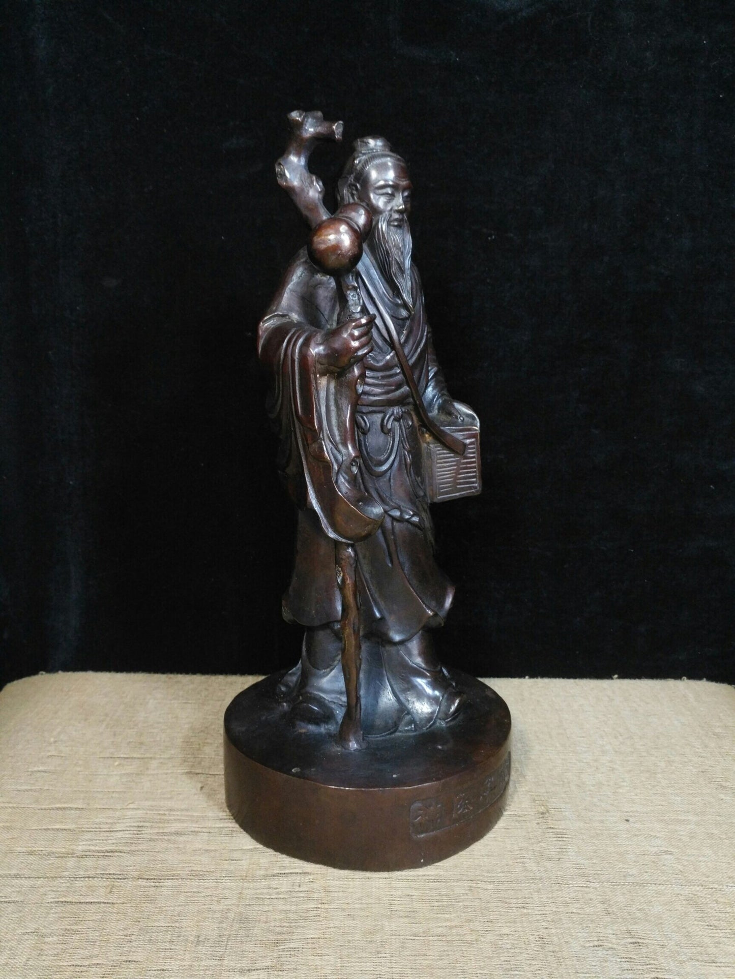 Chinese Antique Pure Copper Divine Doctor Hua Tuo