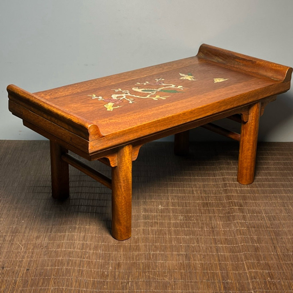 Carved rosewood offering table