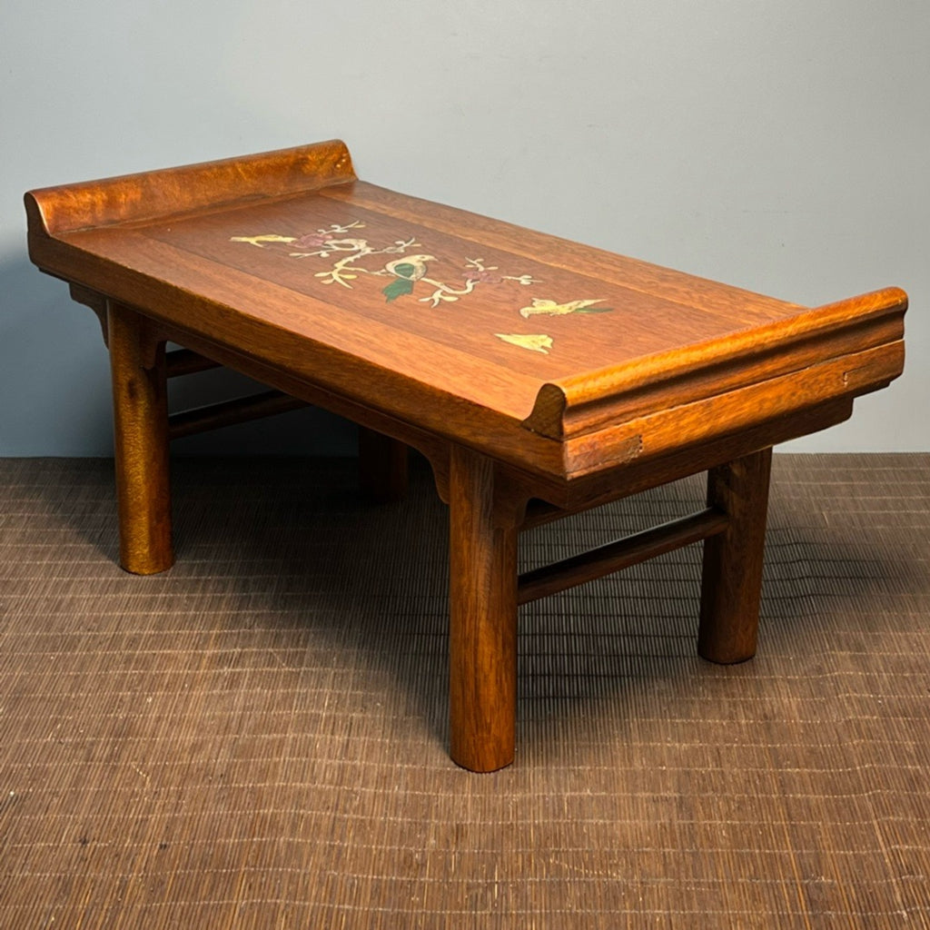 Carved rosewood offering table