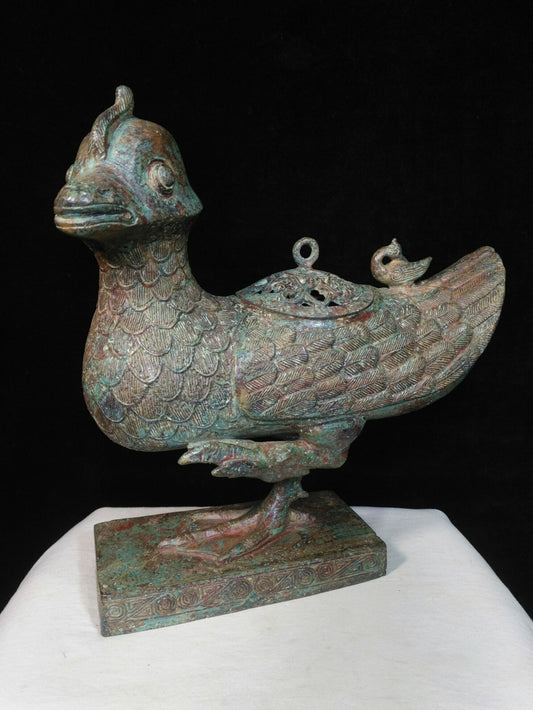 Chinese Antique Pure Copper Tianji Zun