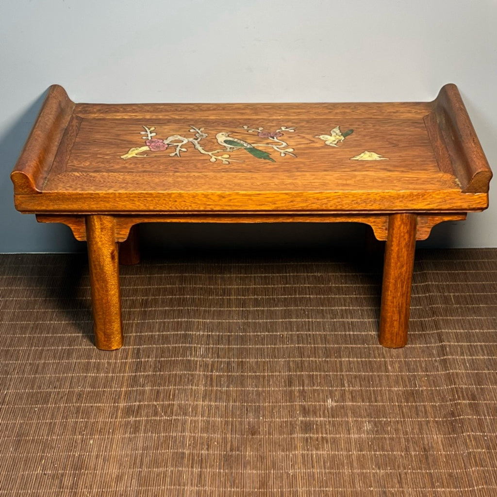 Carved rosewood offering table