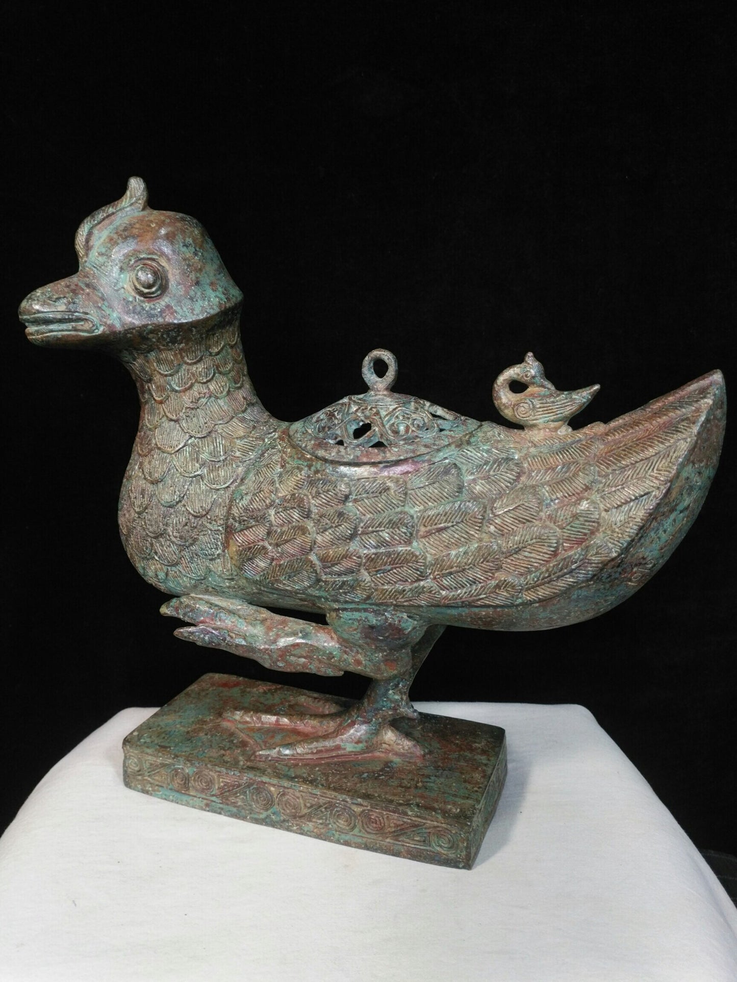 Chinese Antique Pure Copper Tianji Zun