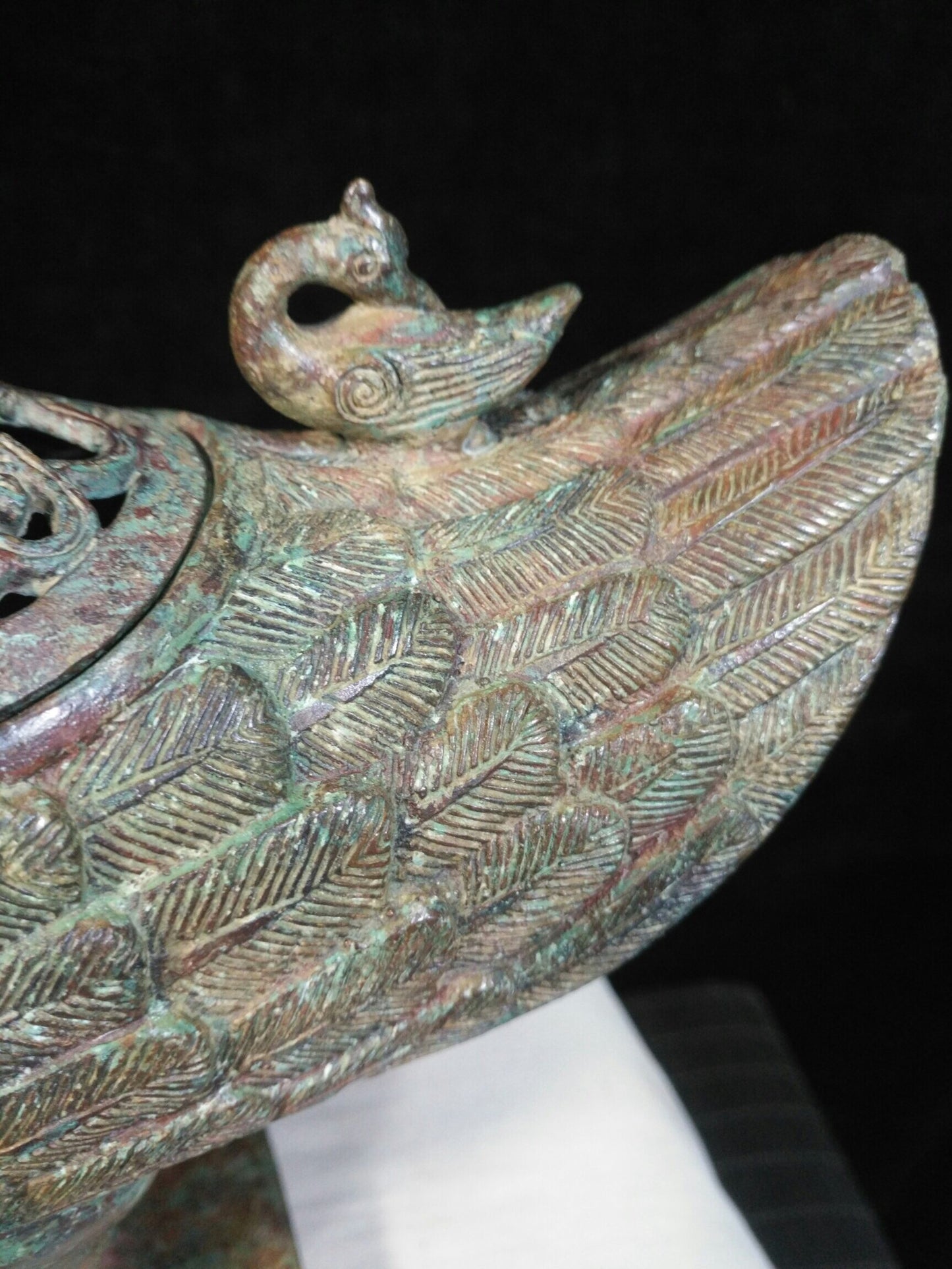Chinese Antique Pure Copper Tianji Zun