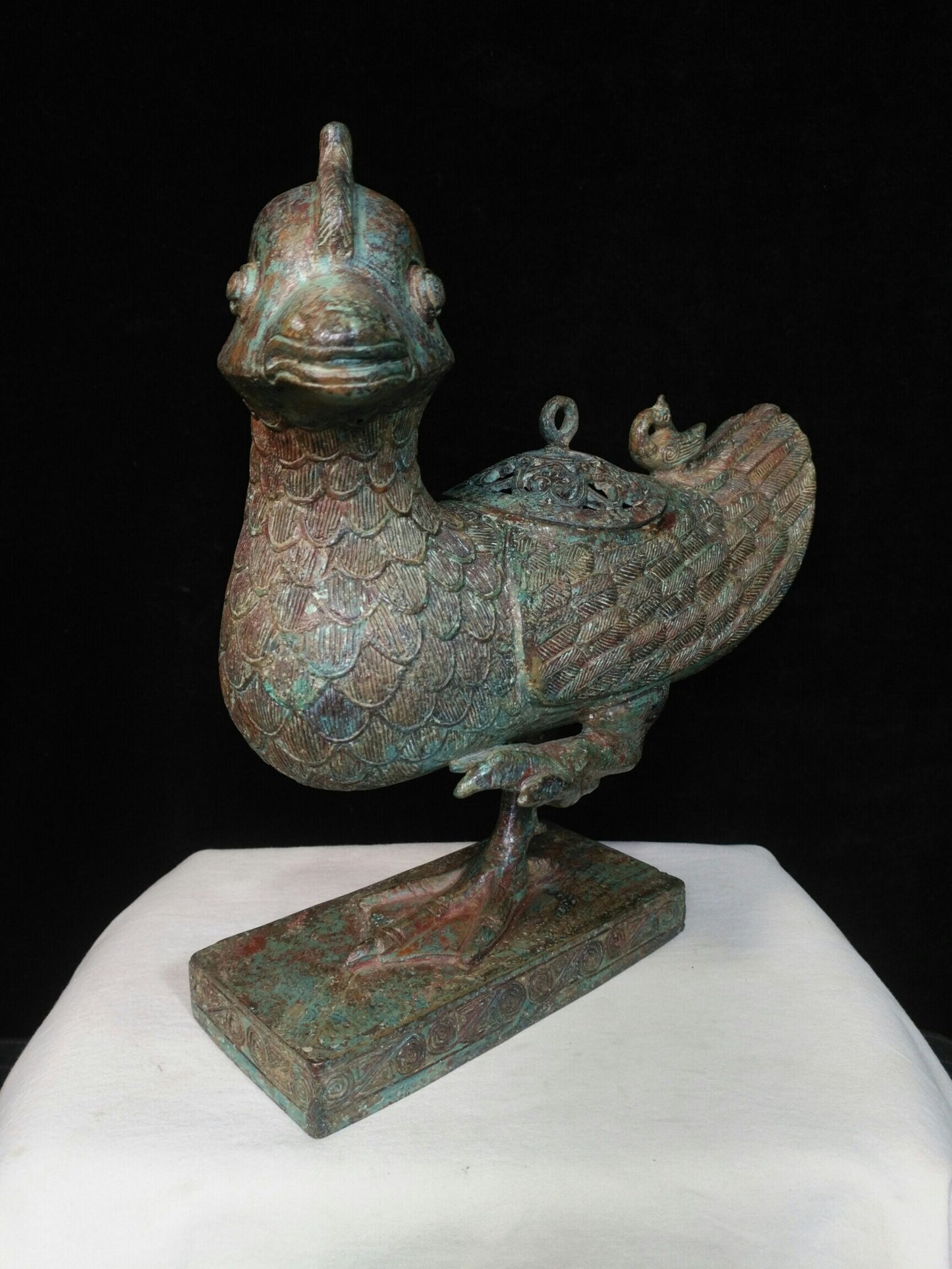 Chinese Antique Pure Copper Tianji Zun