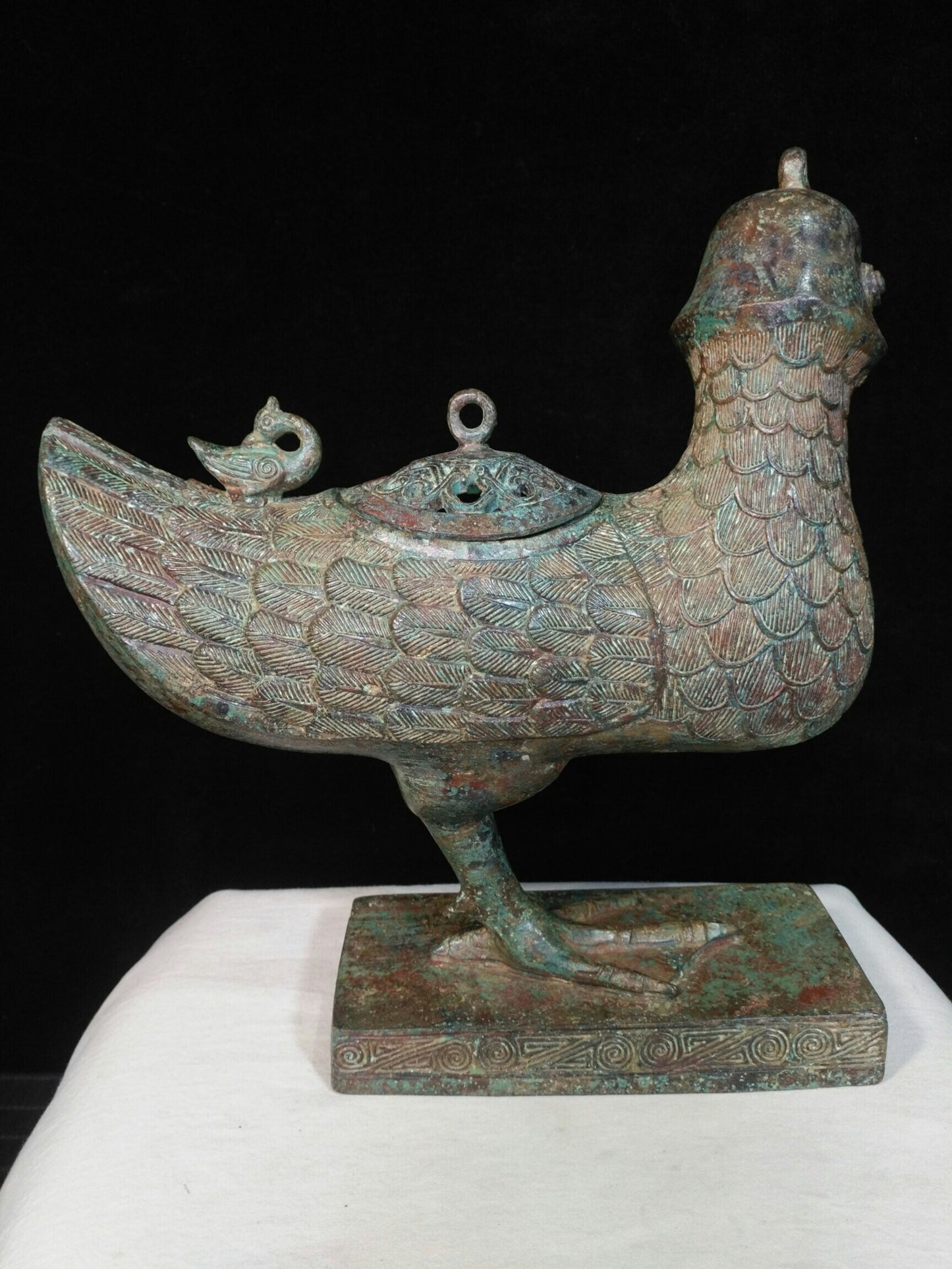 Chinese Antique Pure Copper Tianji Zun