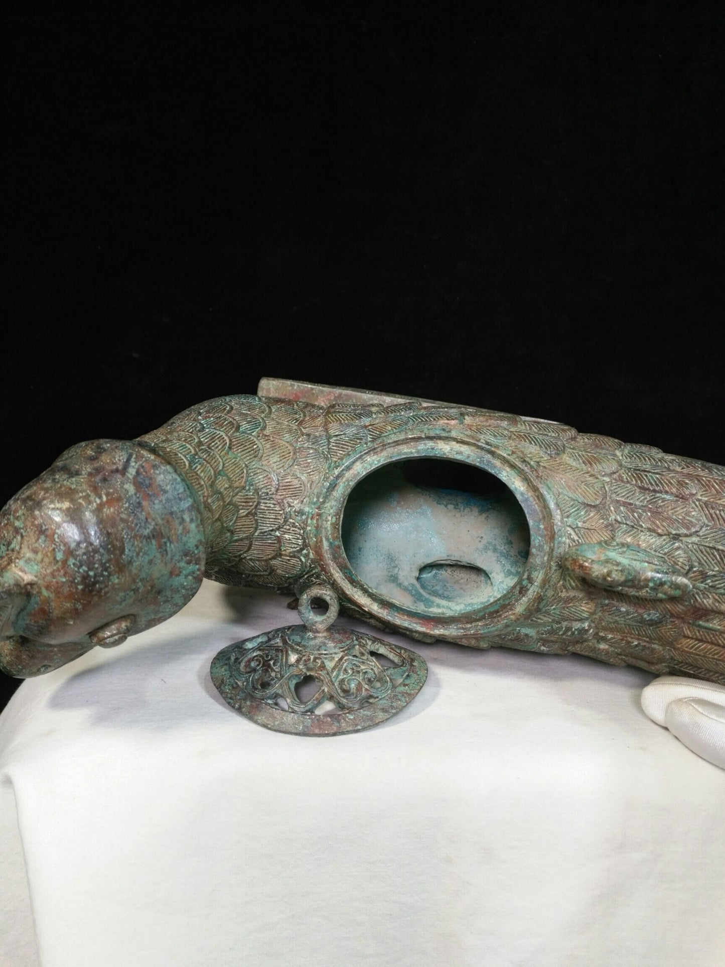 Chinese Antique Pure Copper Tianji Zun