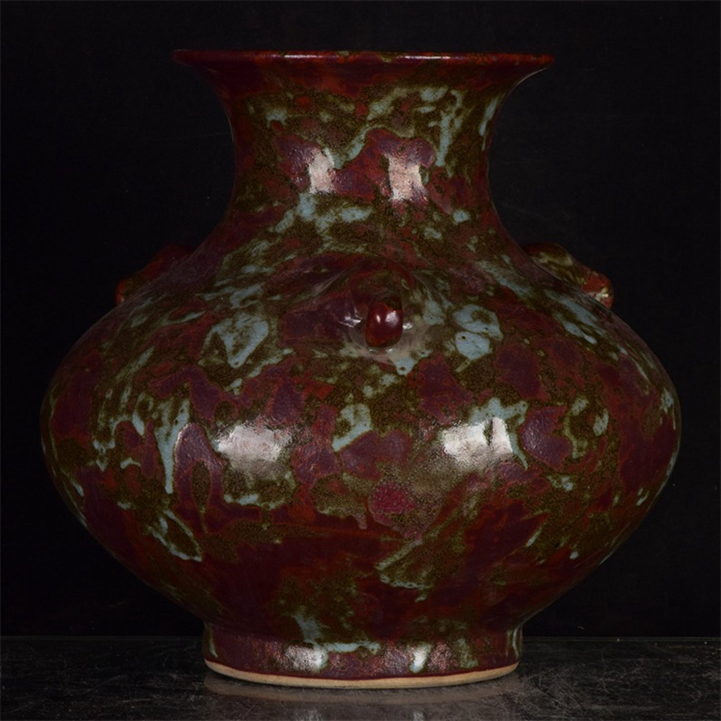 Chinese antique kiln transformed into an elephant ear vase