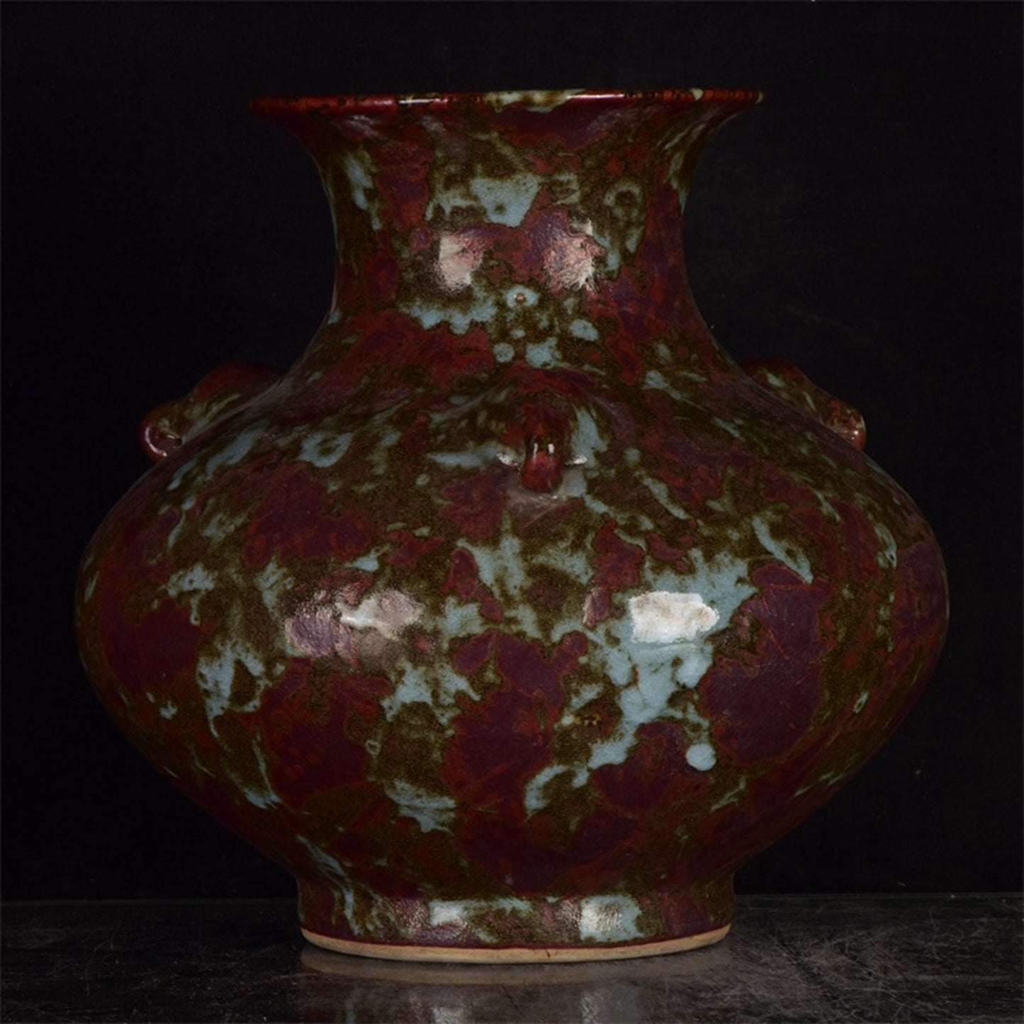 Chinese antique kiln transformed into an elephant ear vase