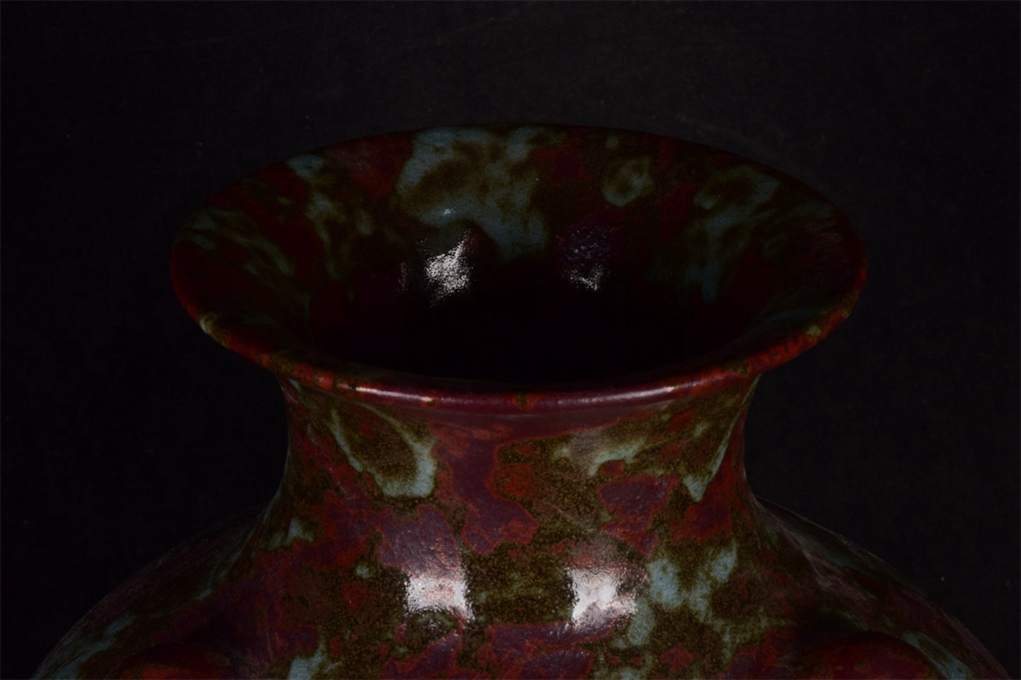 Chinese antique kiln transformed into an elephant ear vase