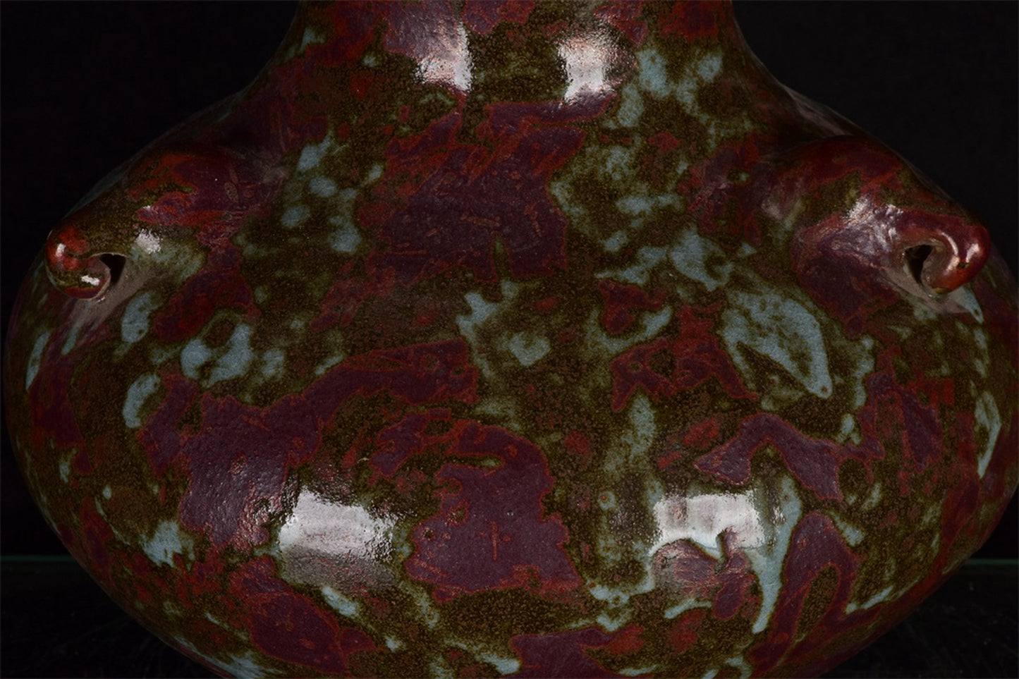 Chinese antique kiln transformed into an elephant ear vase