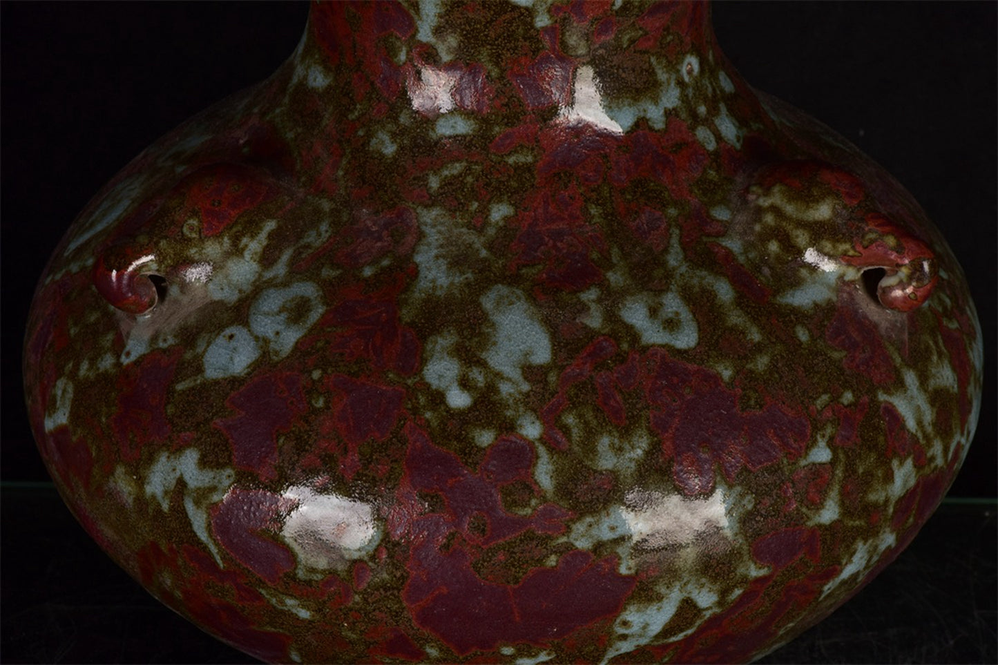 Chinese antique kiln transformed into an elephant ear vase