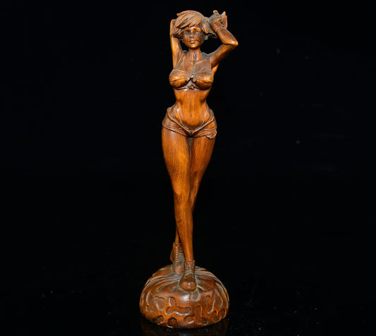 Little leaf boxwood girl ornament