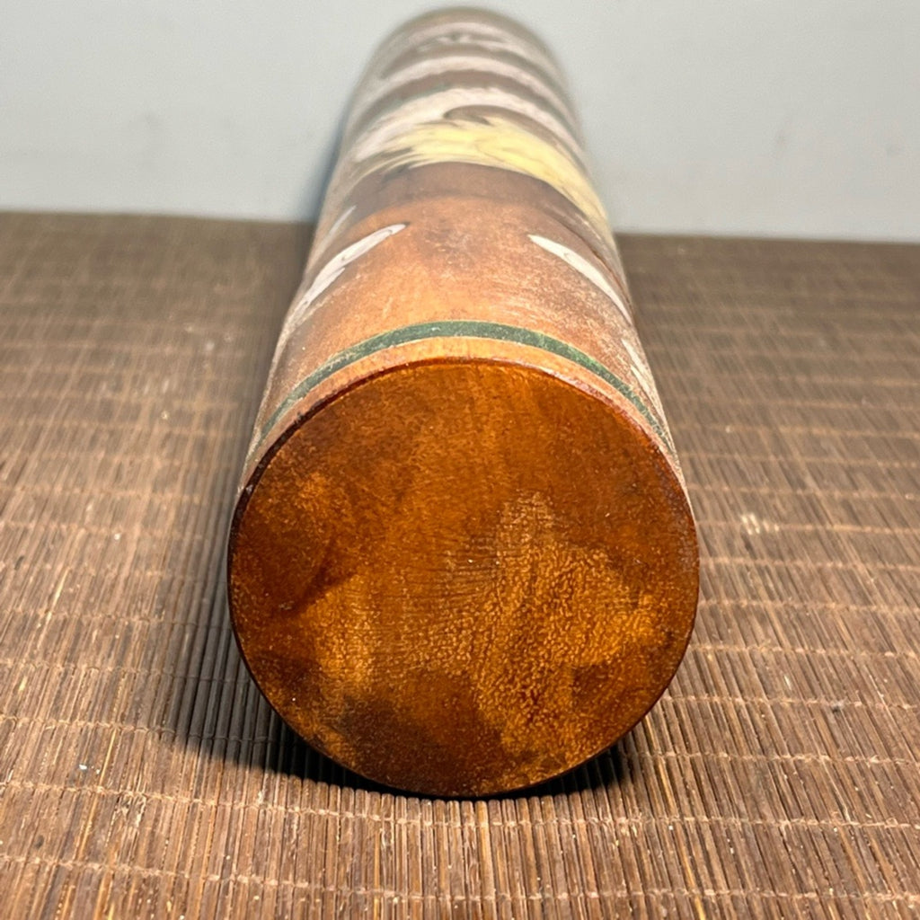 Flower pear wood inlaid with shell dragon diagram