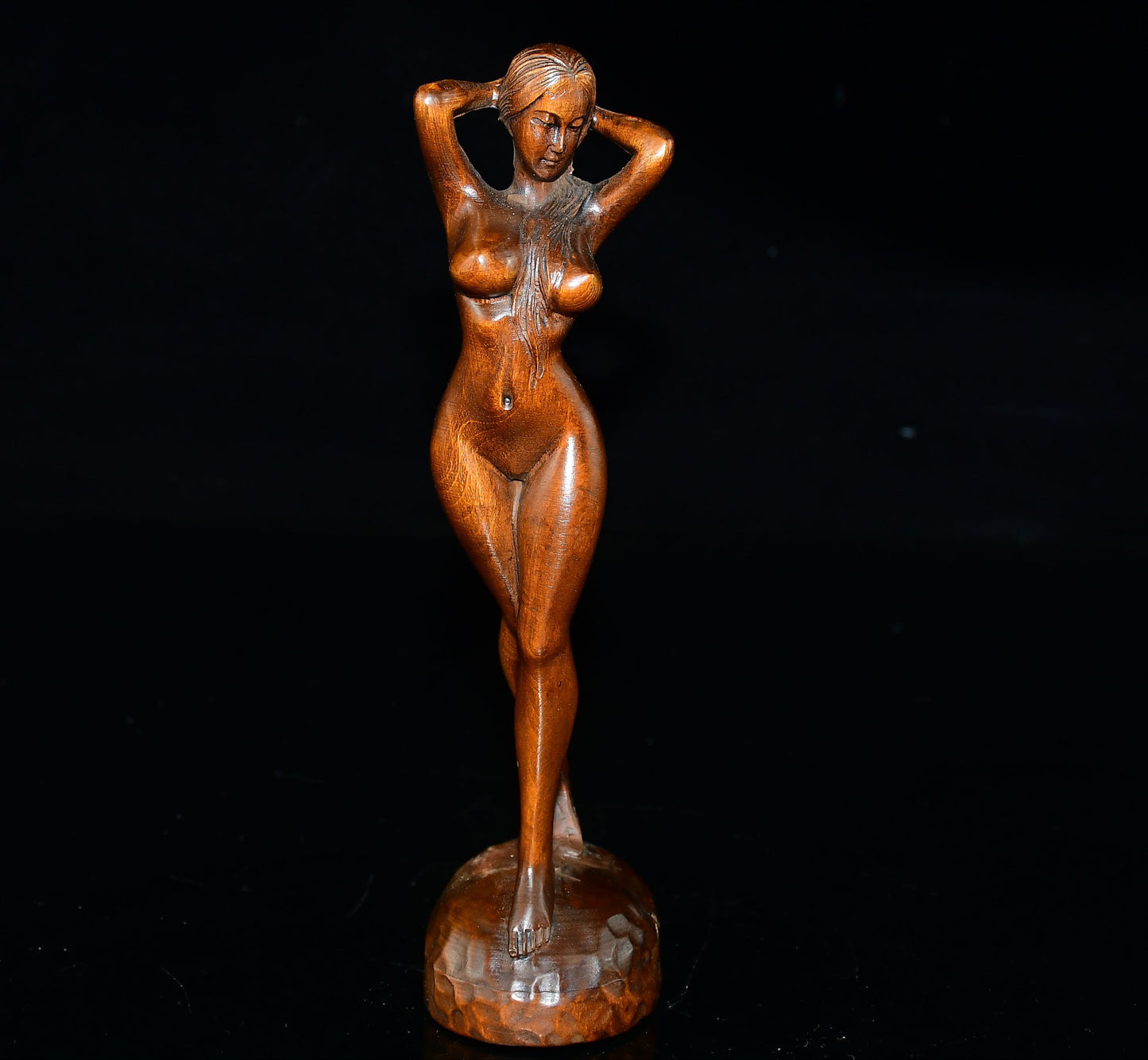 Chinese antique small leaf boxwood figure ornaments