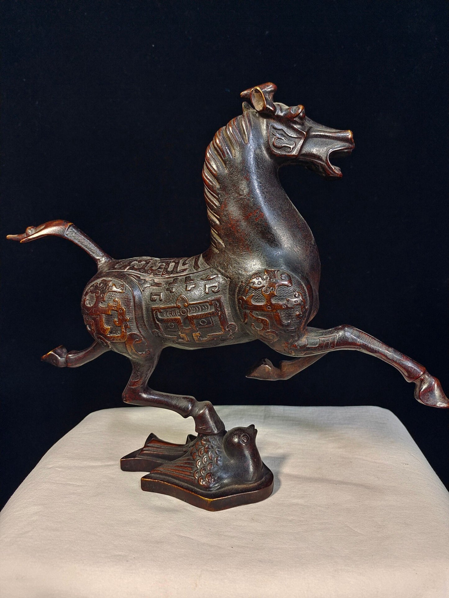 Chinese antique pure copper sweat BMW