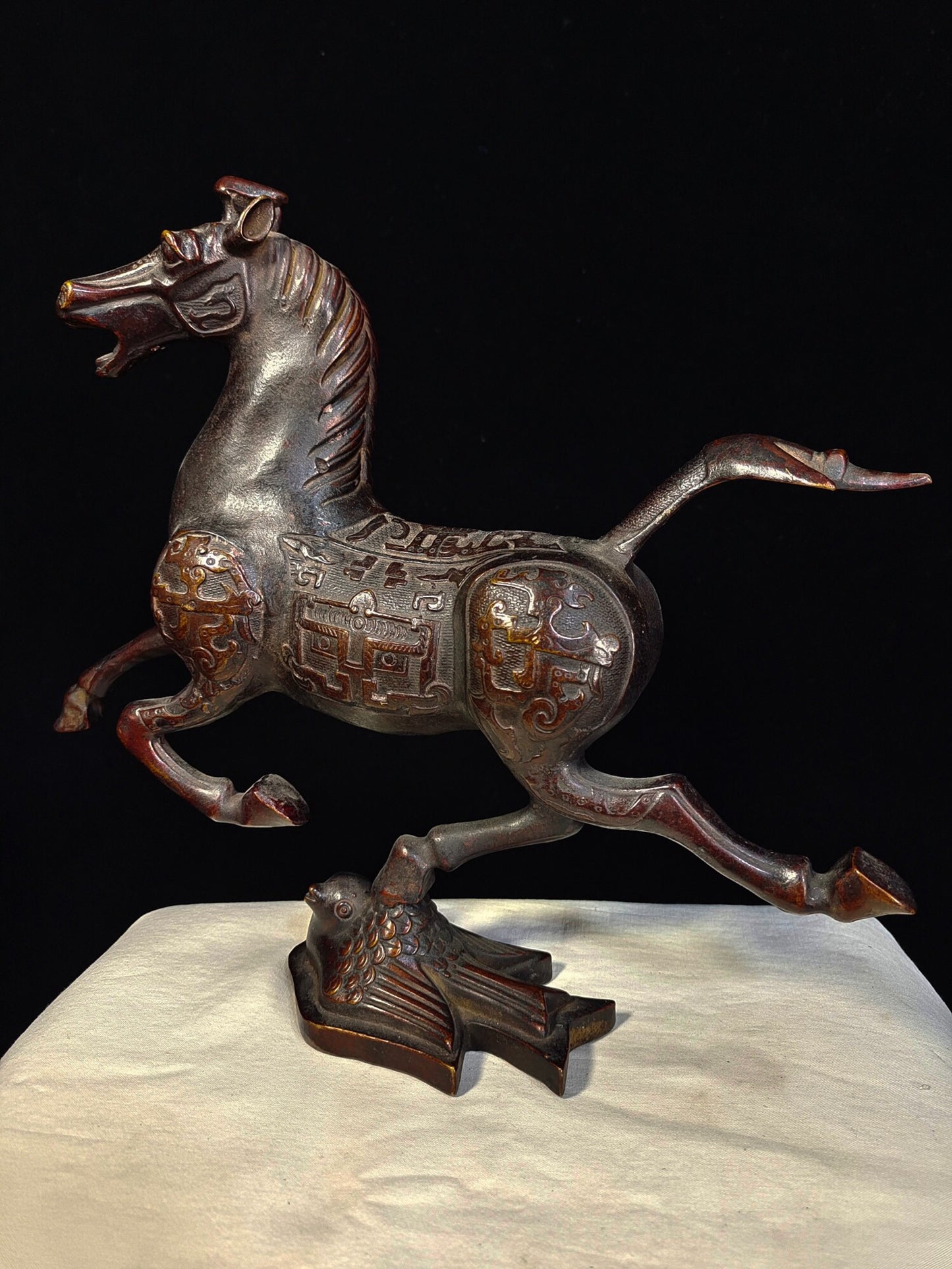 Chinese antique pure copper sweat BMW