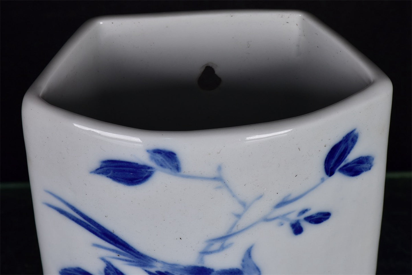 Chinese antique chopstick barrel with flower and bird patterns