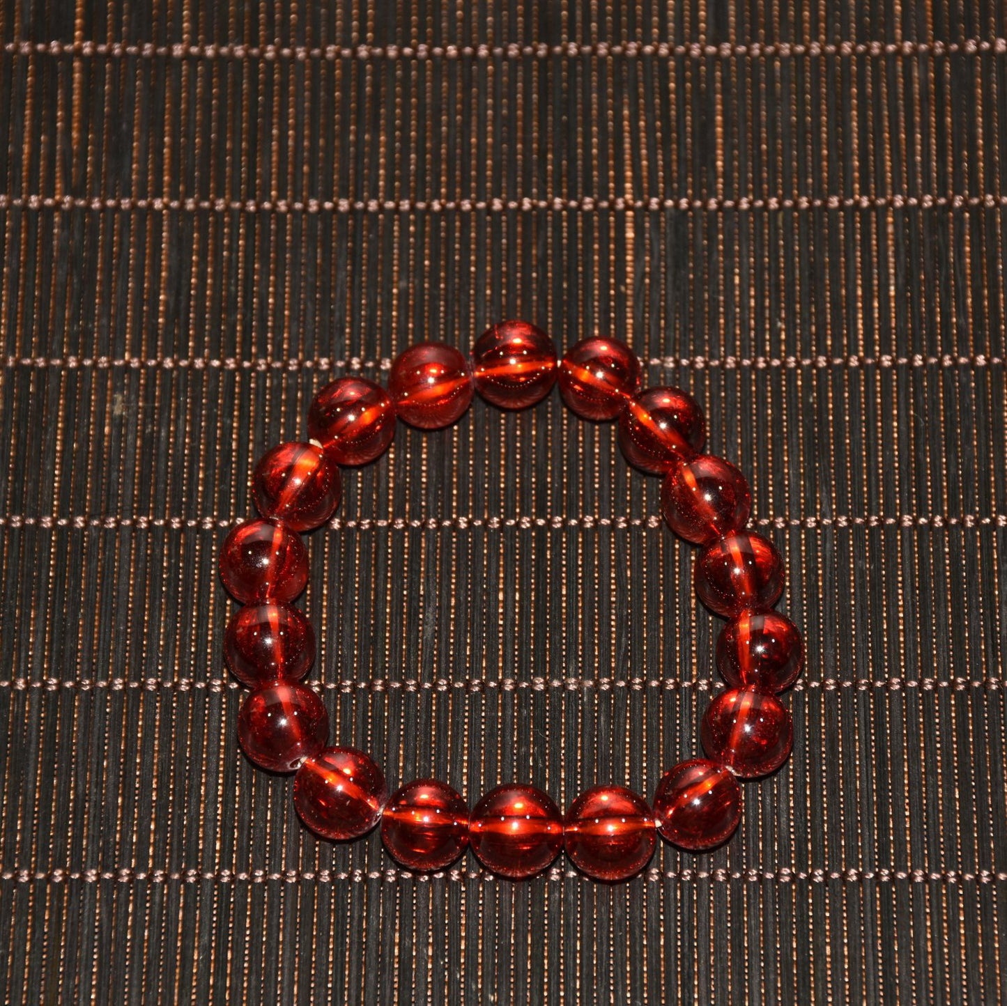 Chinese antique red zircon bracelet