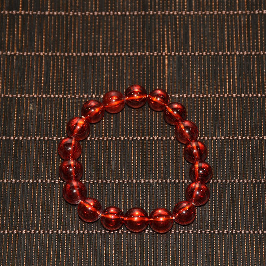 Chinese antique red zircon bracelet